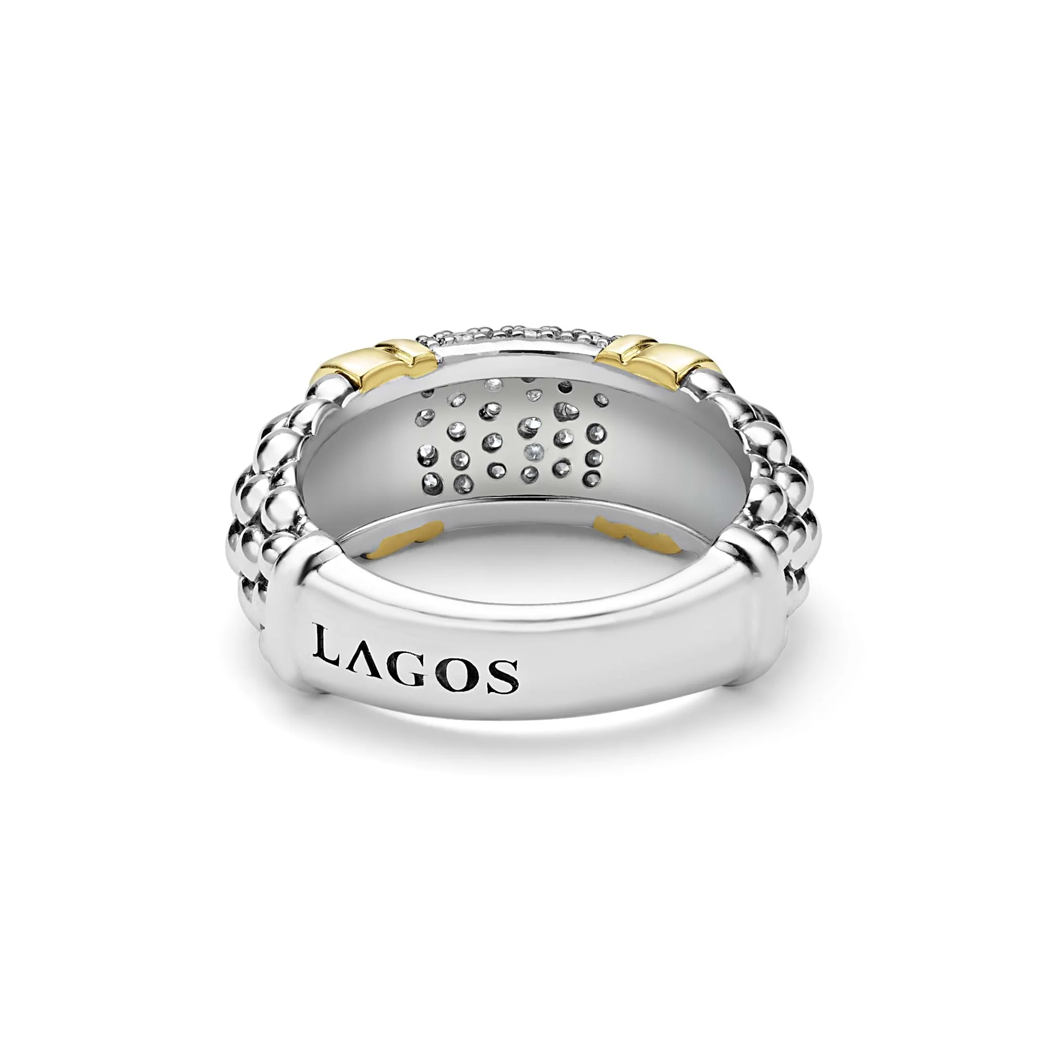 Signature Caviar Two-Tone Caviar Diamond Ring | 9mm - Image 4