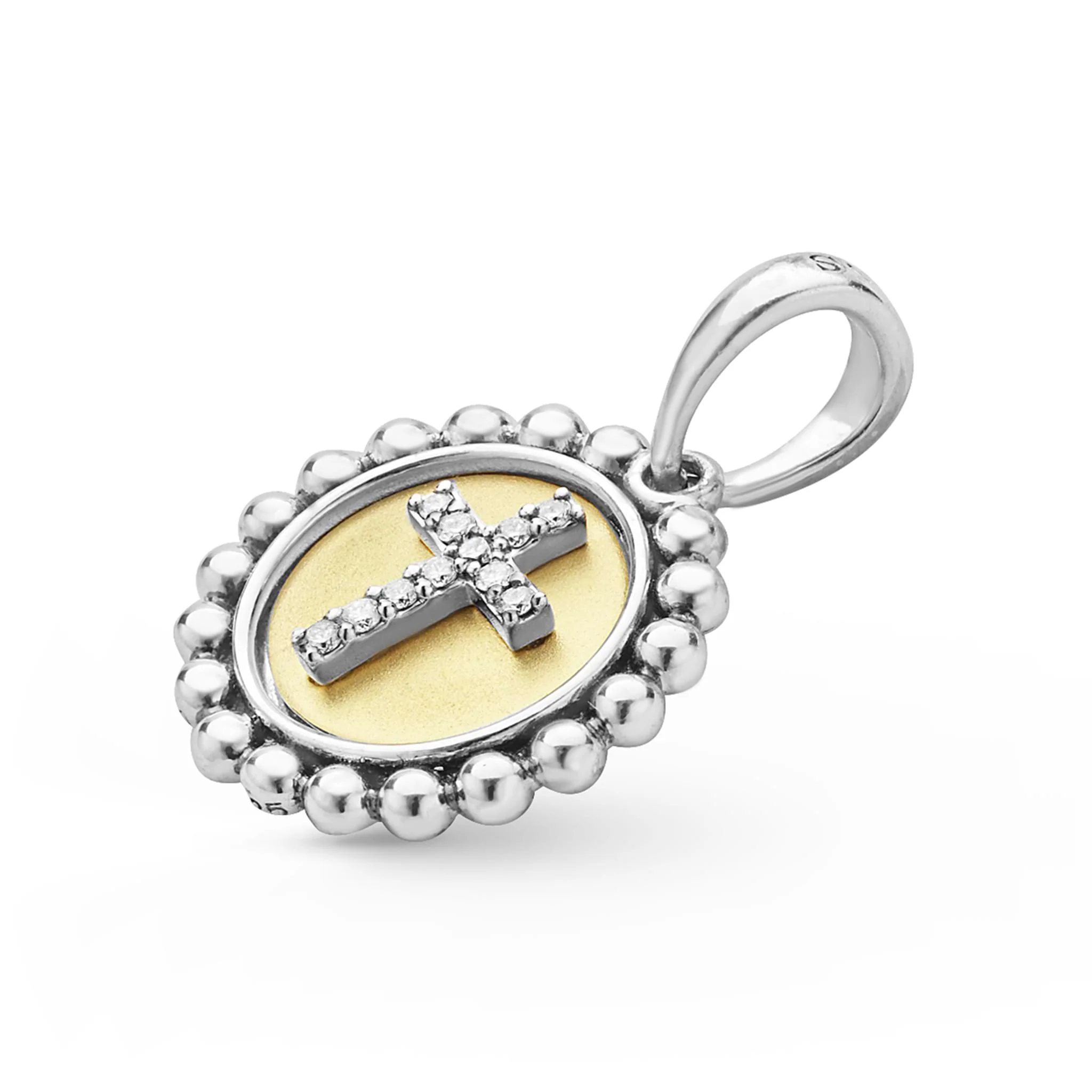 Signature Caviar Diamond Cross Charm - Image 3