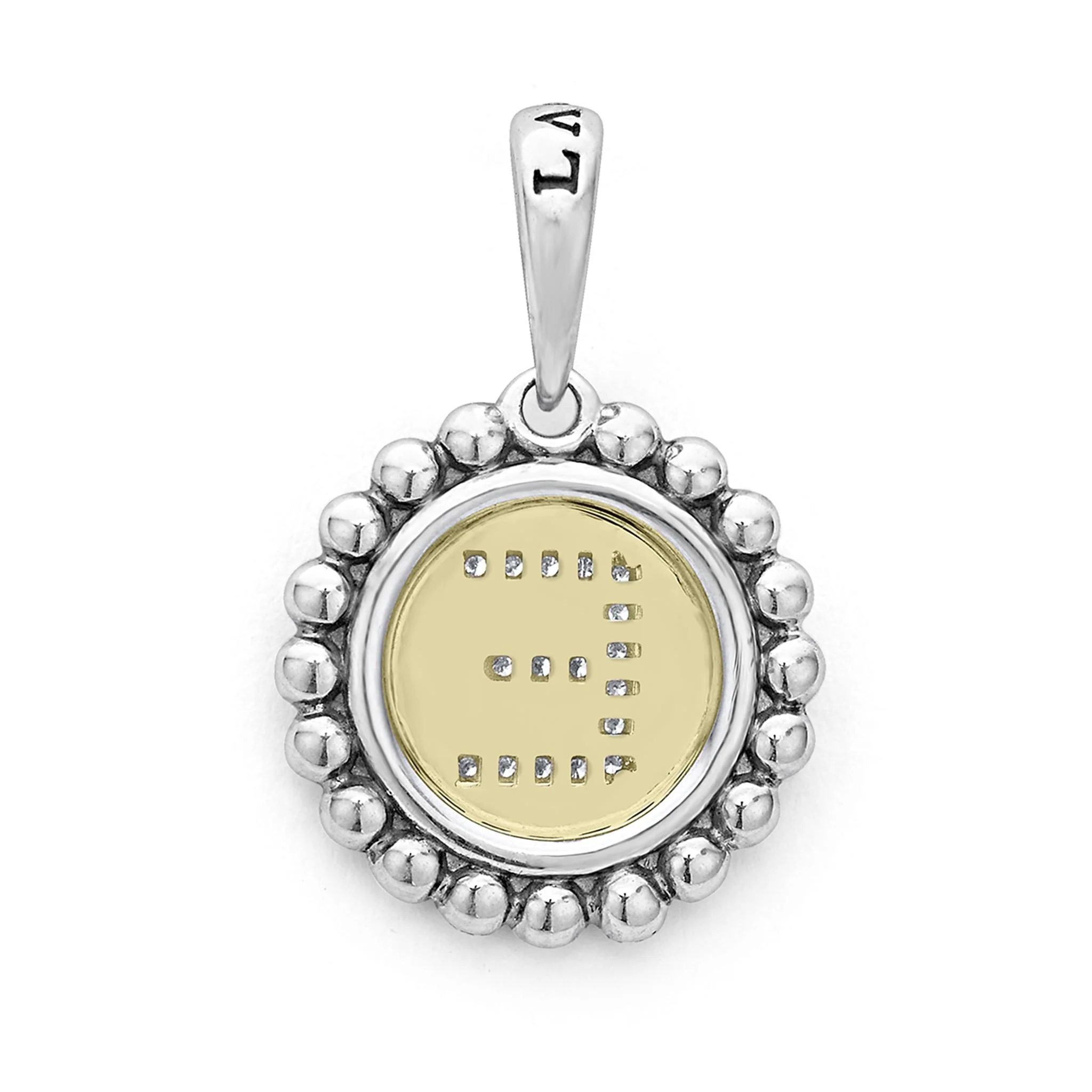 Signature Caviar Diamond E Initial Charm - Image 3