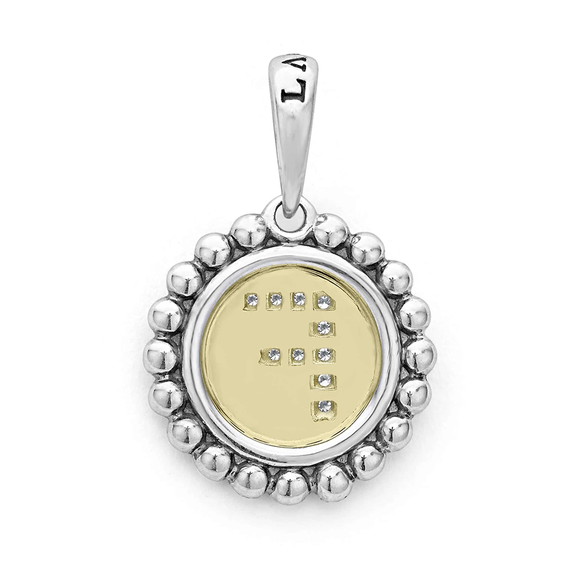 Signature Caviar Diamond F Initial Charm - Image 3