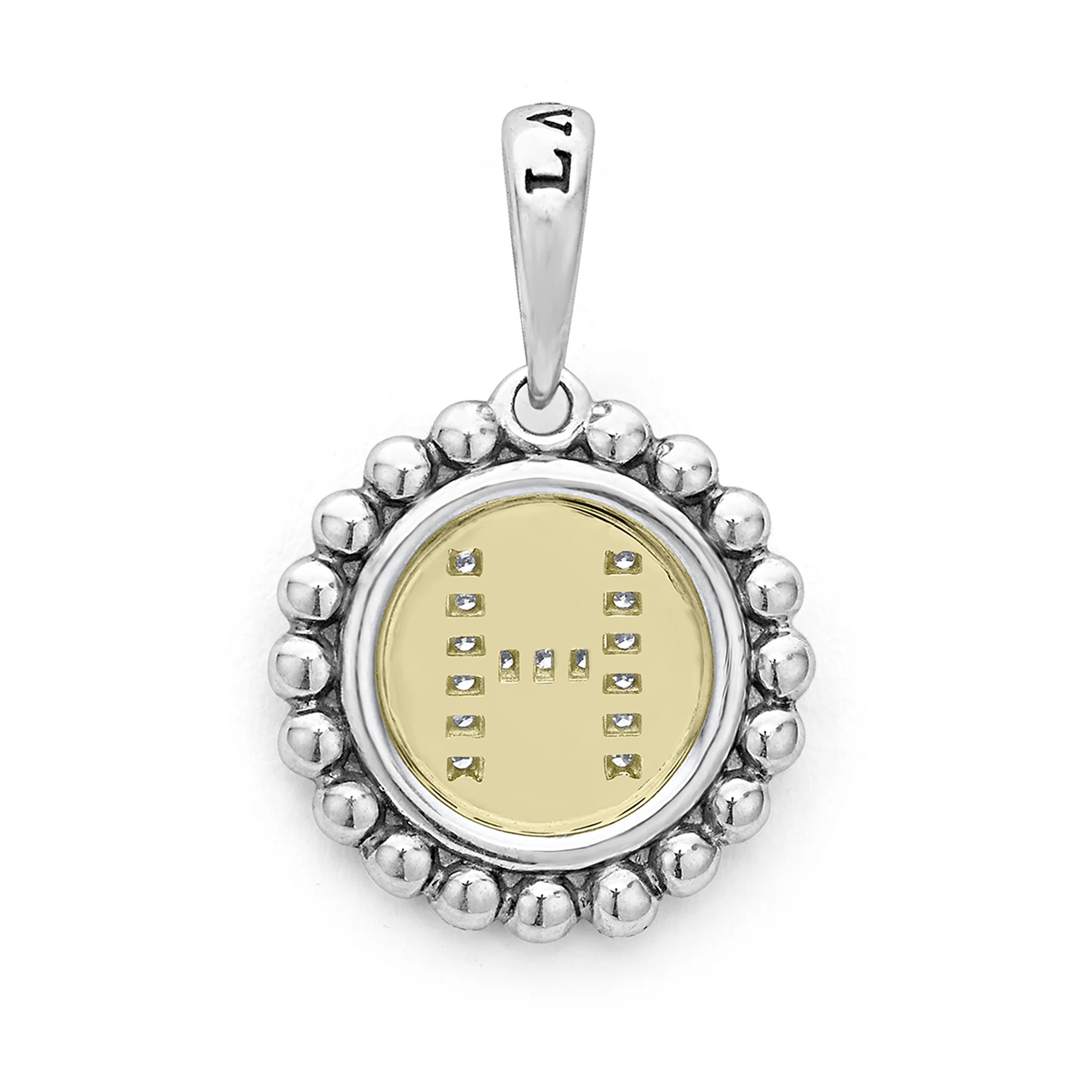 Signature Caviar Diamond H Initial Charm - Image 3