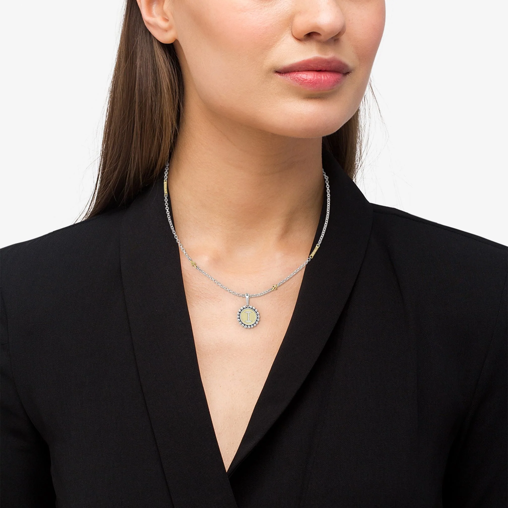 Signature Caviar Diamond I Initial Charm - Image 2