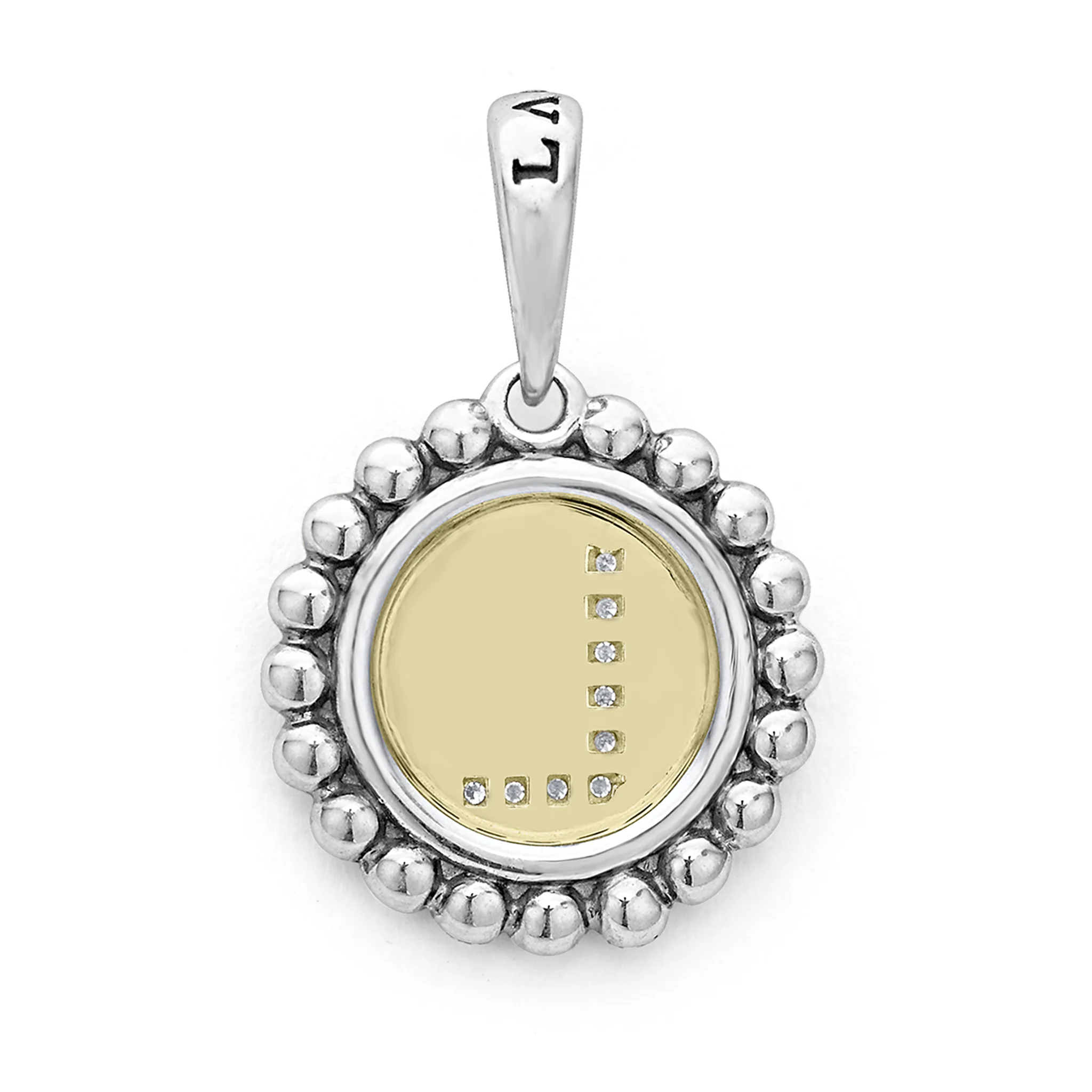 Signature Caviar Diamond L Initial Charm - Image 3