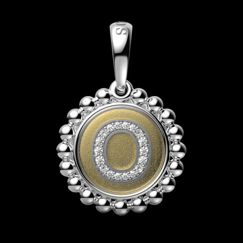 Signature Caviar Diamond O Initial Charm - Image 5