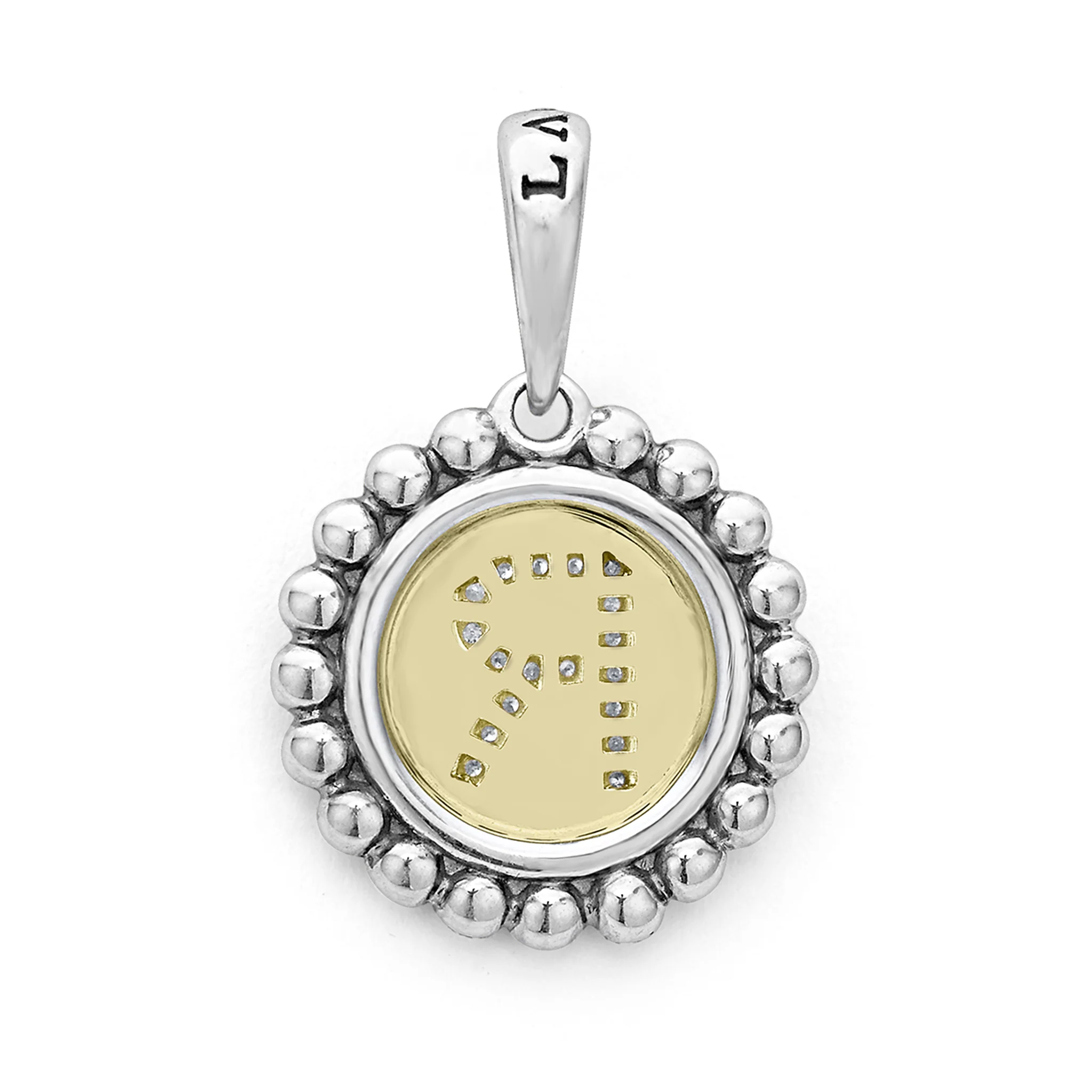 Signature Caviar Diamond R Initial Charm - Image 3