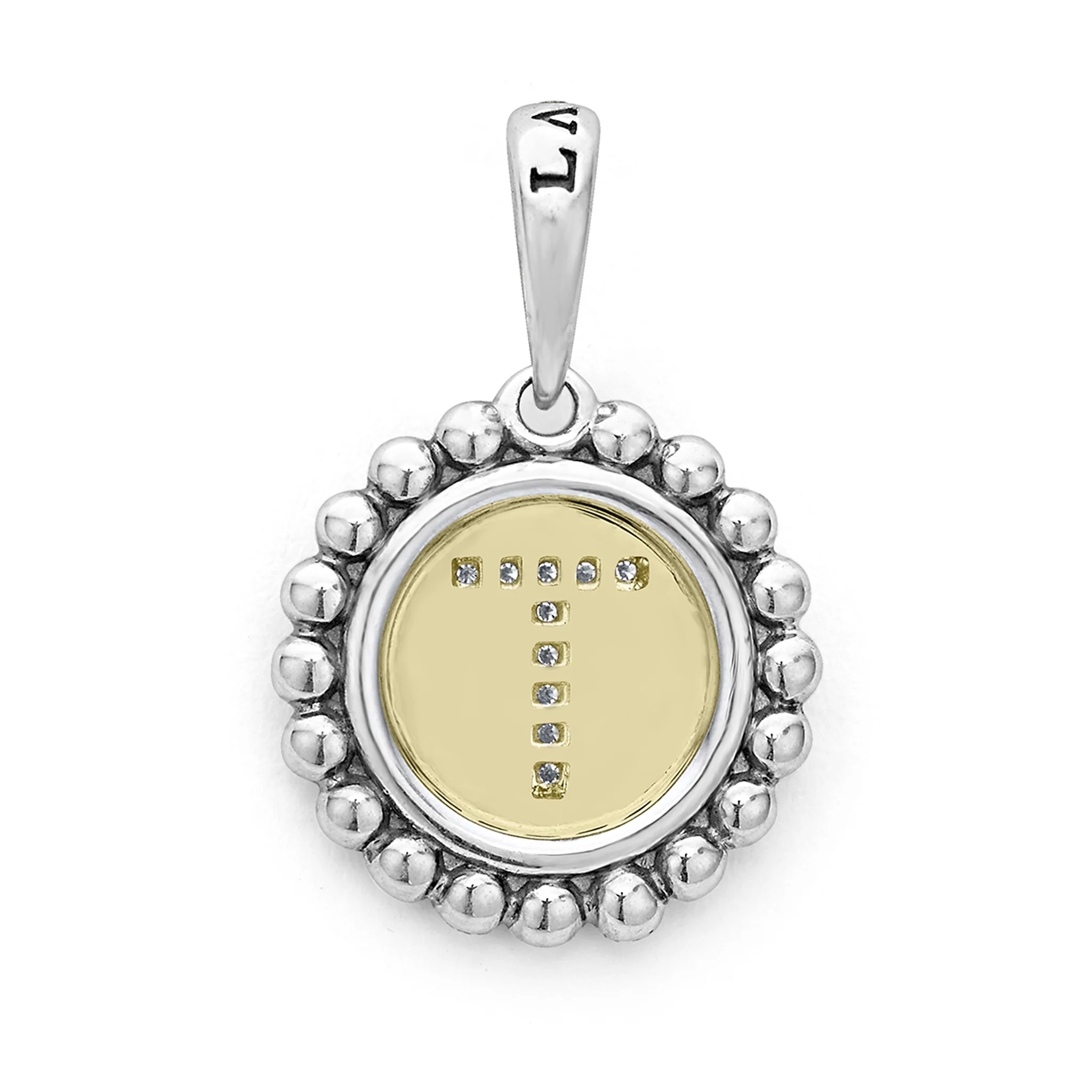 Signature Caviar Diamond T Initial Charm - Image 3
