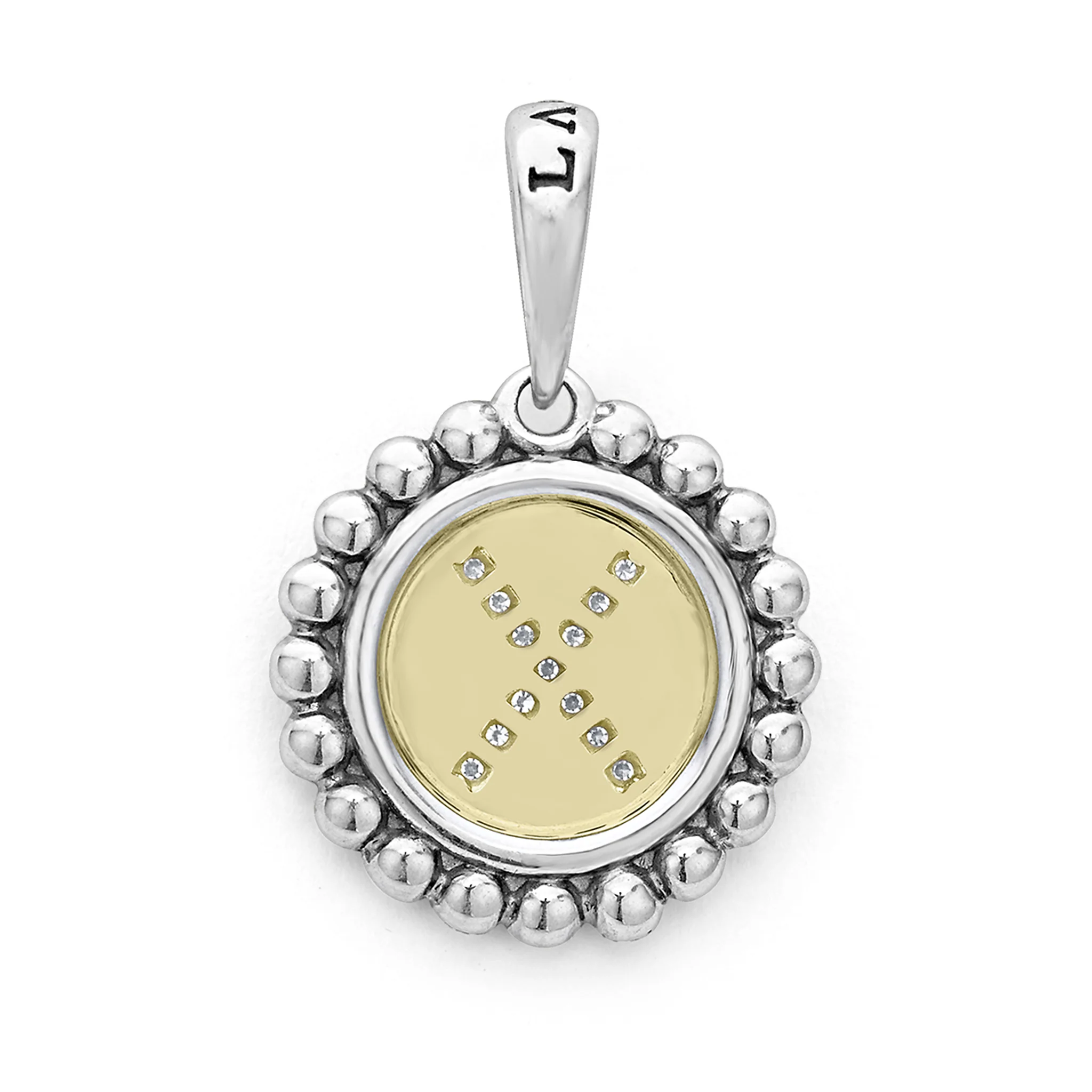 Signature Caviar Diamond X Initial Charm - Image 3