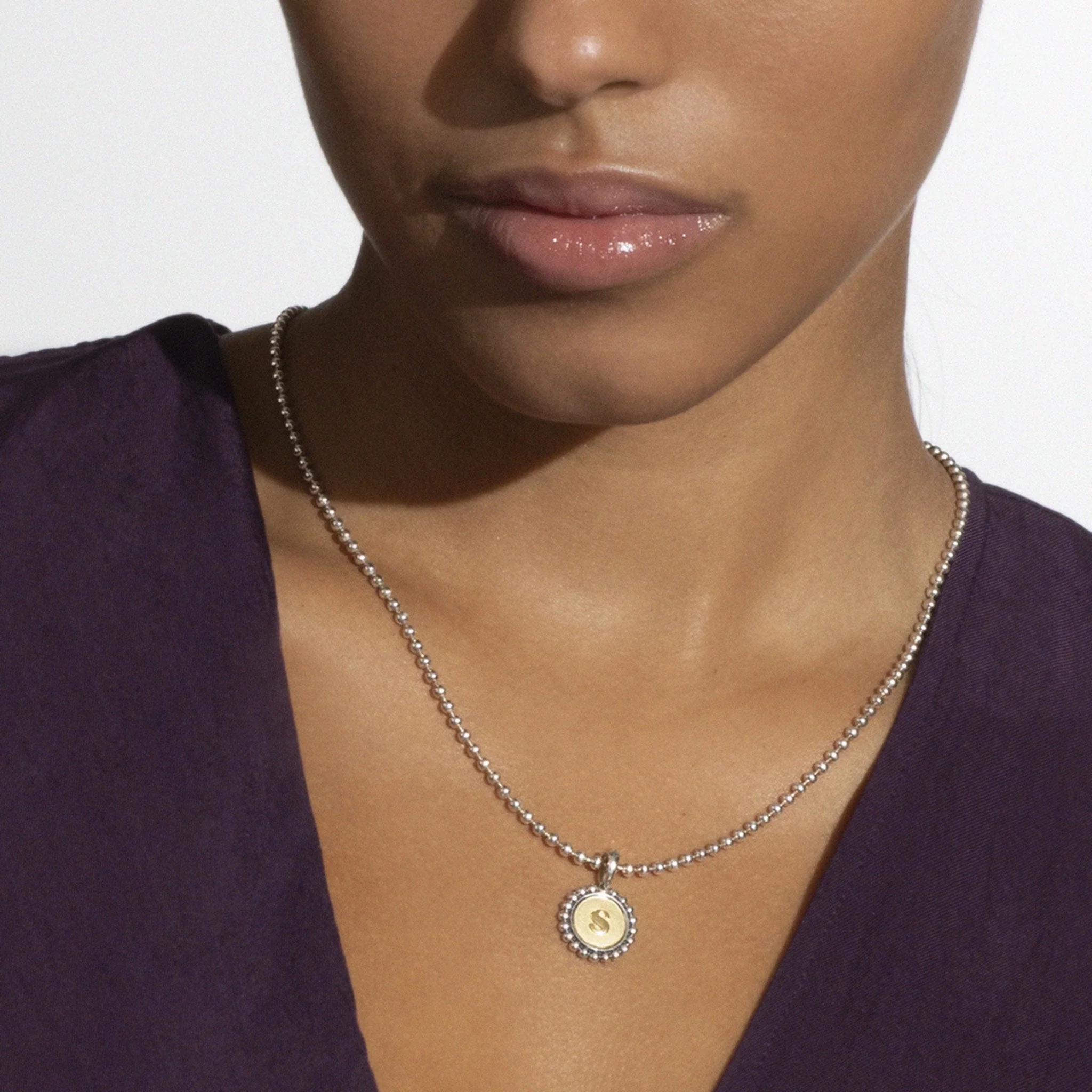 Signature Caviar E Initial Charm - Image 2