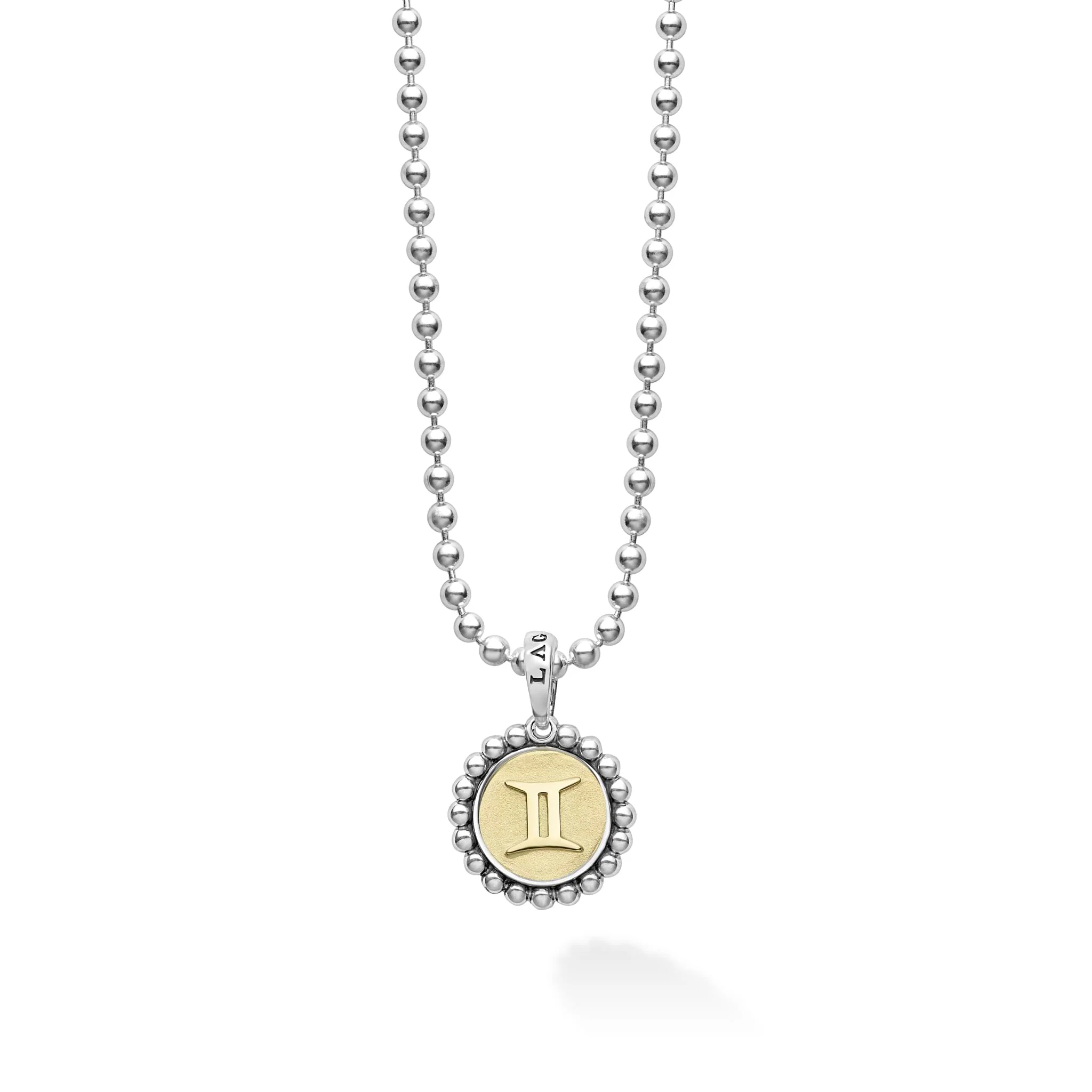 Signature Caviar Gemini Zodiac Charm Necklace