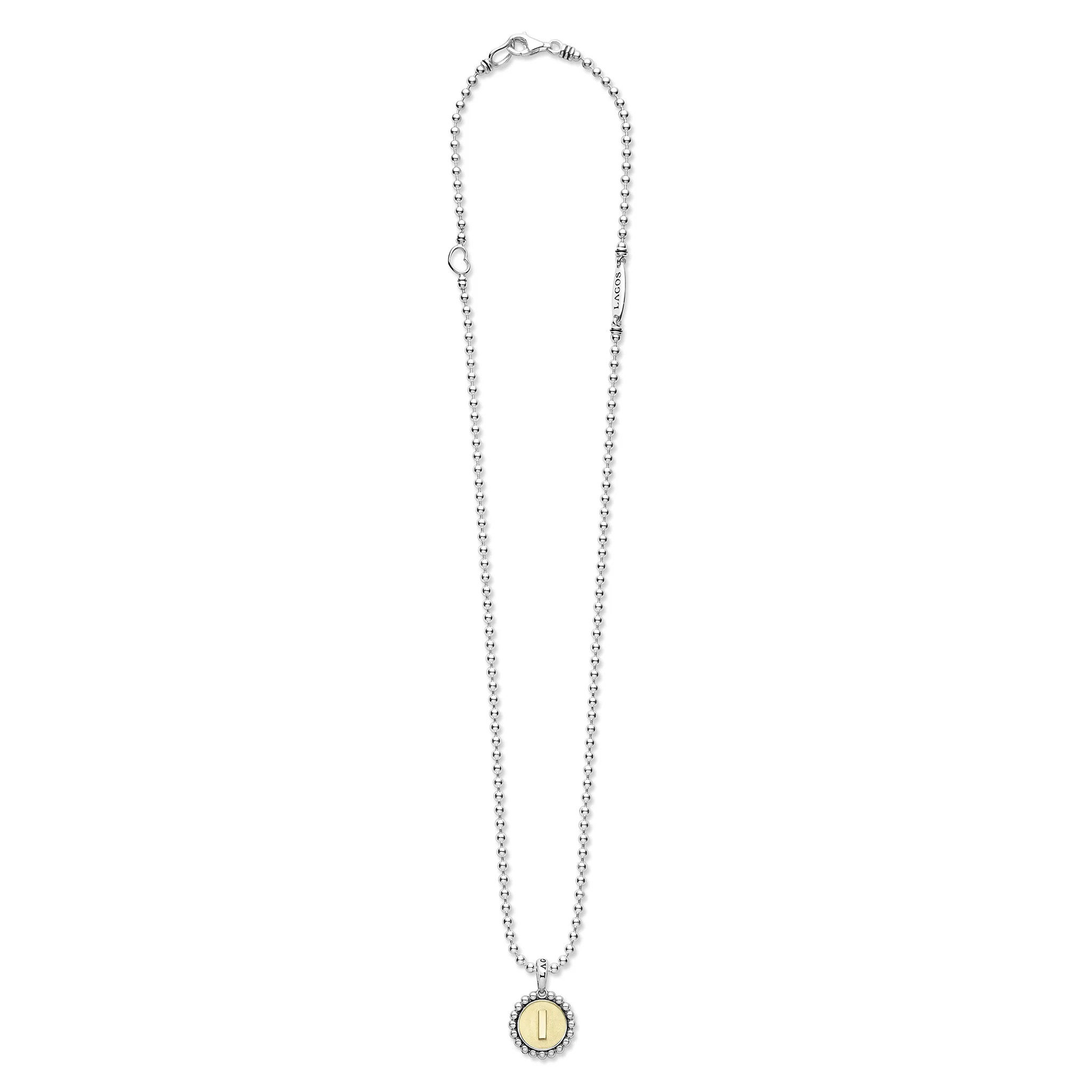 Signature Caviar L Initial Charm Necklace - Image 3
