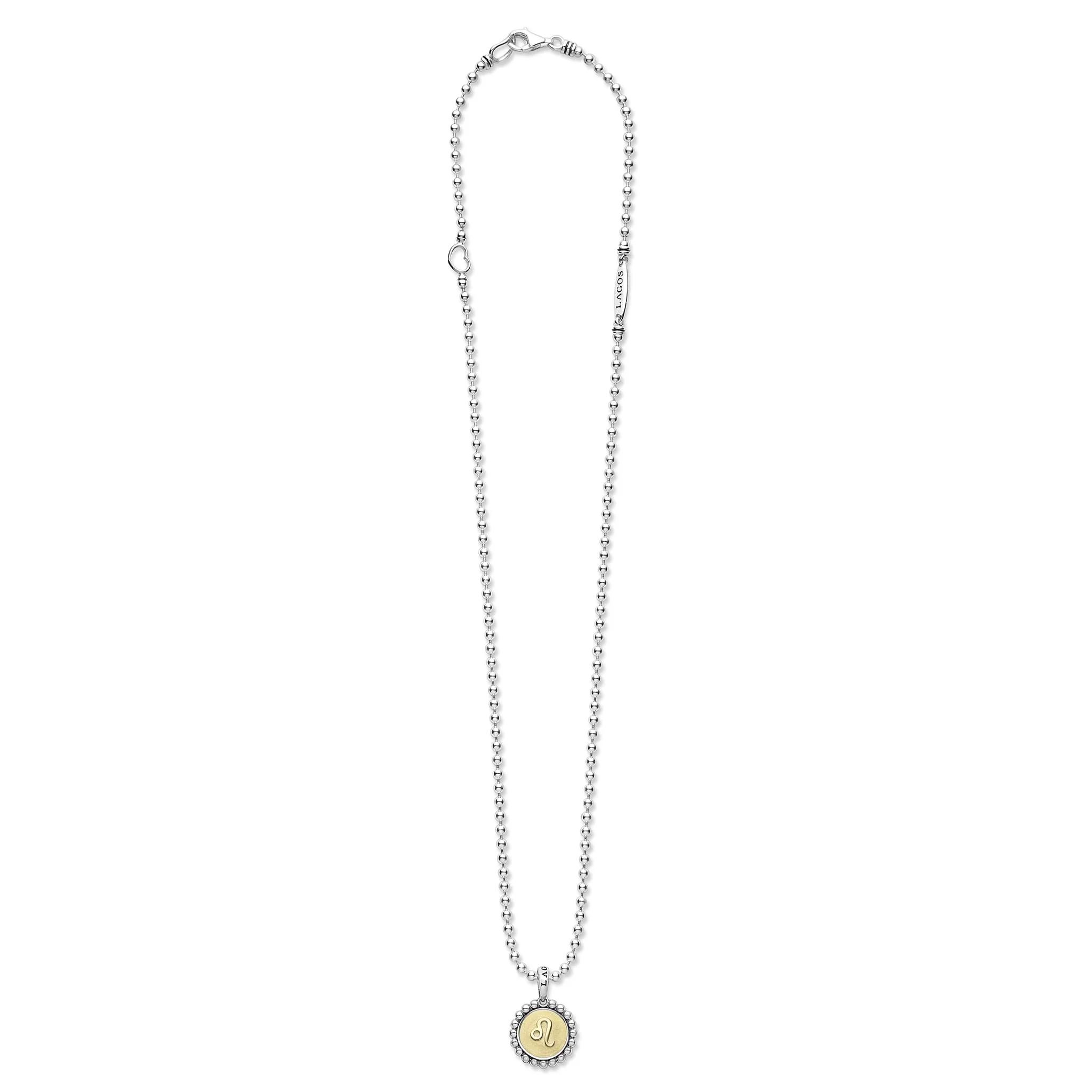 Signature Caviar Leo Zodiac Charm Necklace - Image 3
