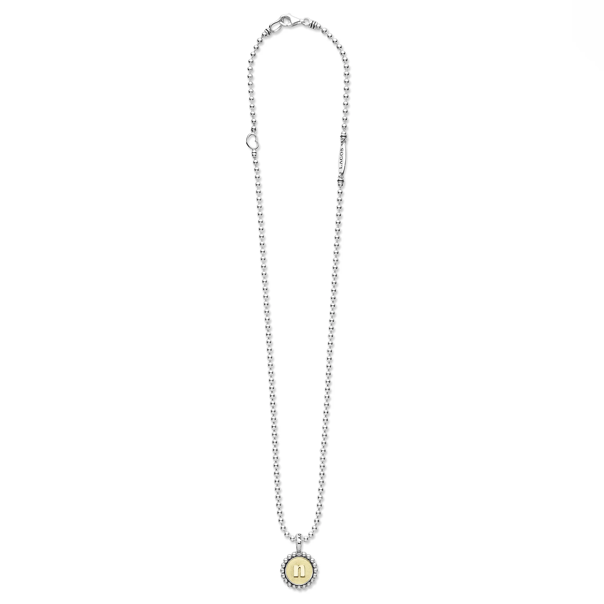Signature Caviar N Initial Charm Necklace - Image 3