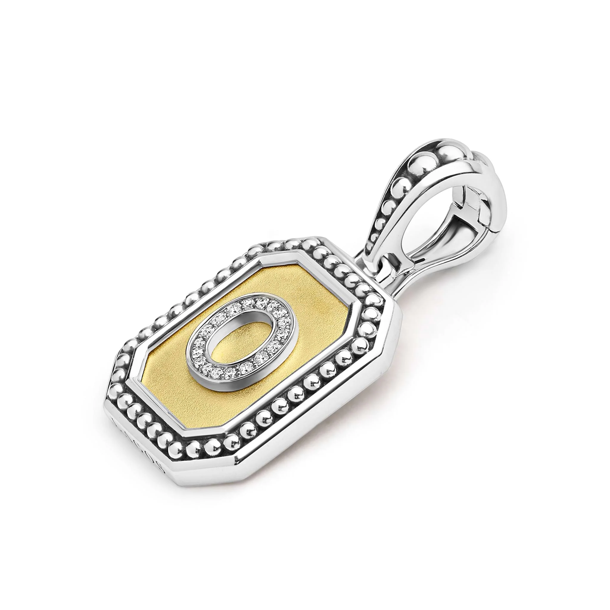 Signature Caviar Octagon Diamond O Initial Charm - Image 3