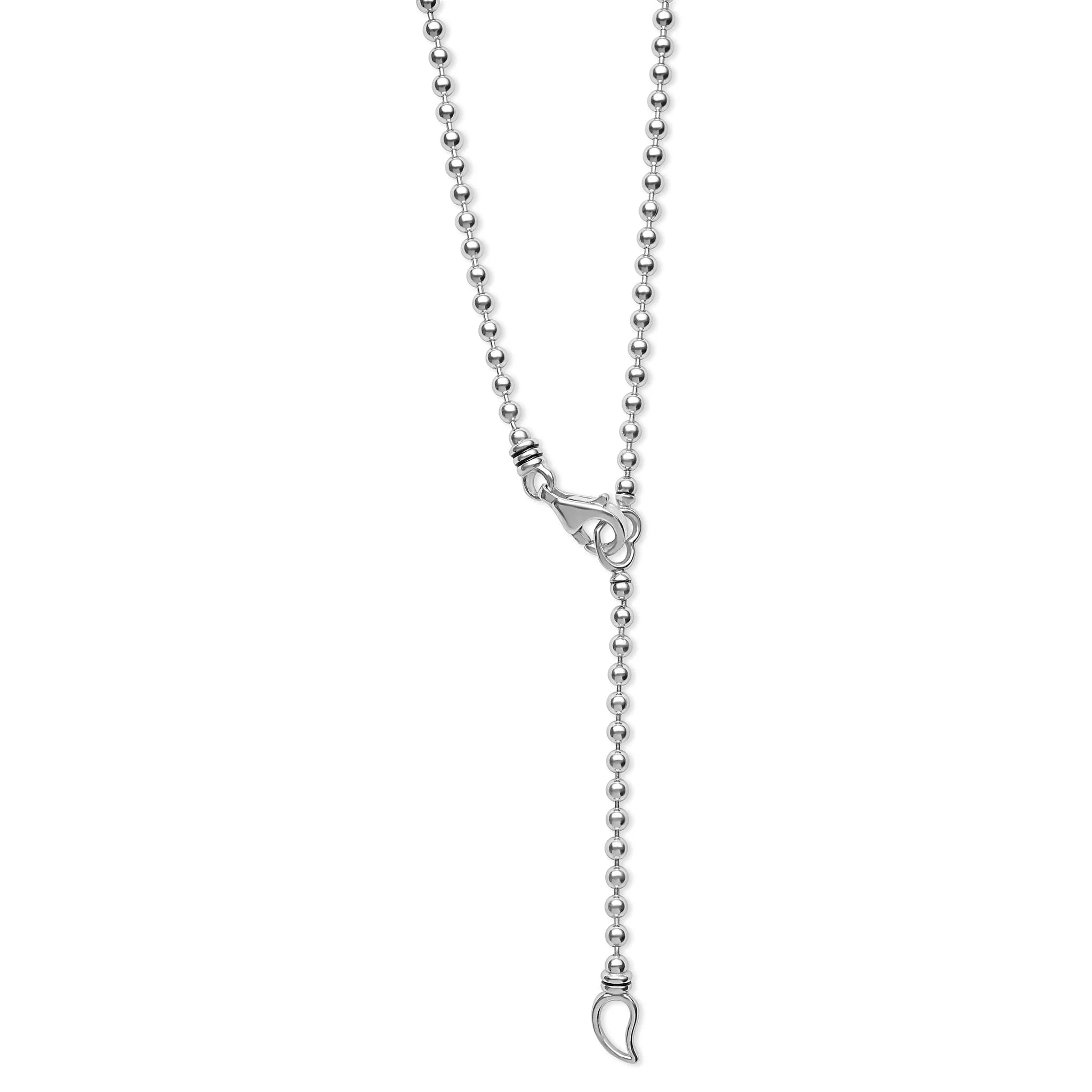 Signature Caviar Octagon Diamond T Initial Charm Necklace - Image 5
