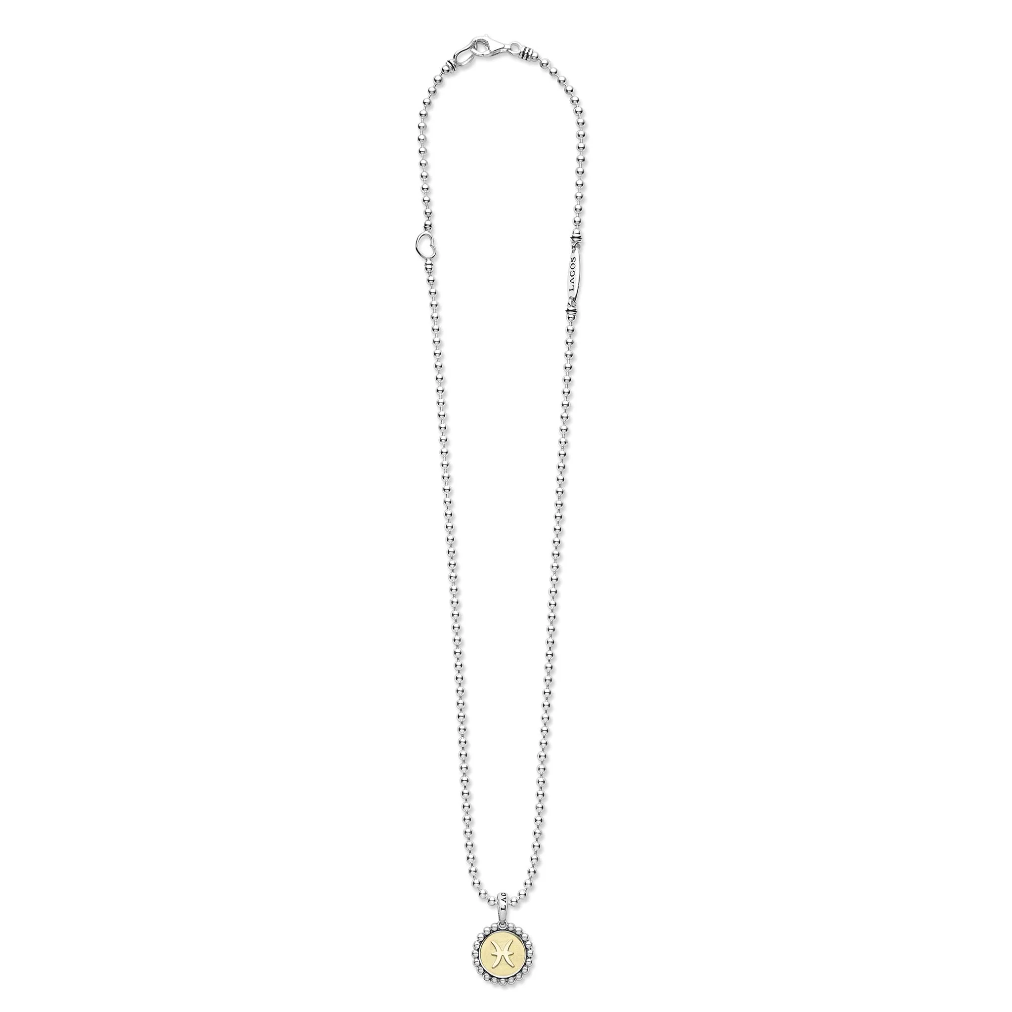 Signature Caviar Pisces Zodiac Charm Necklace - Image 3