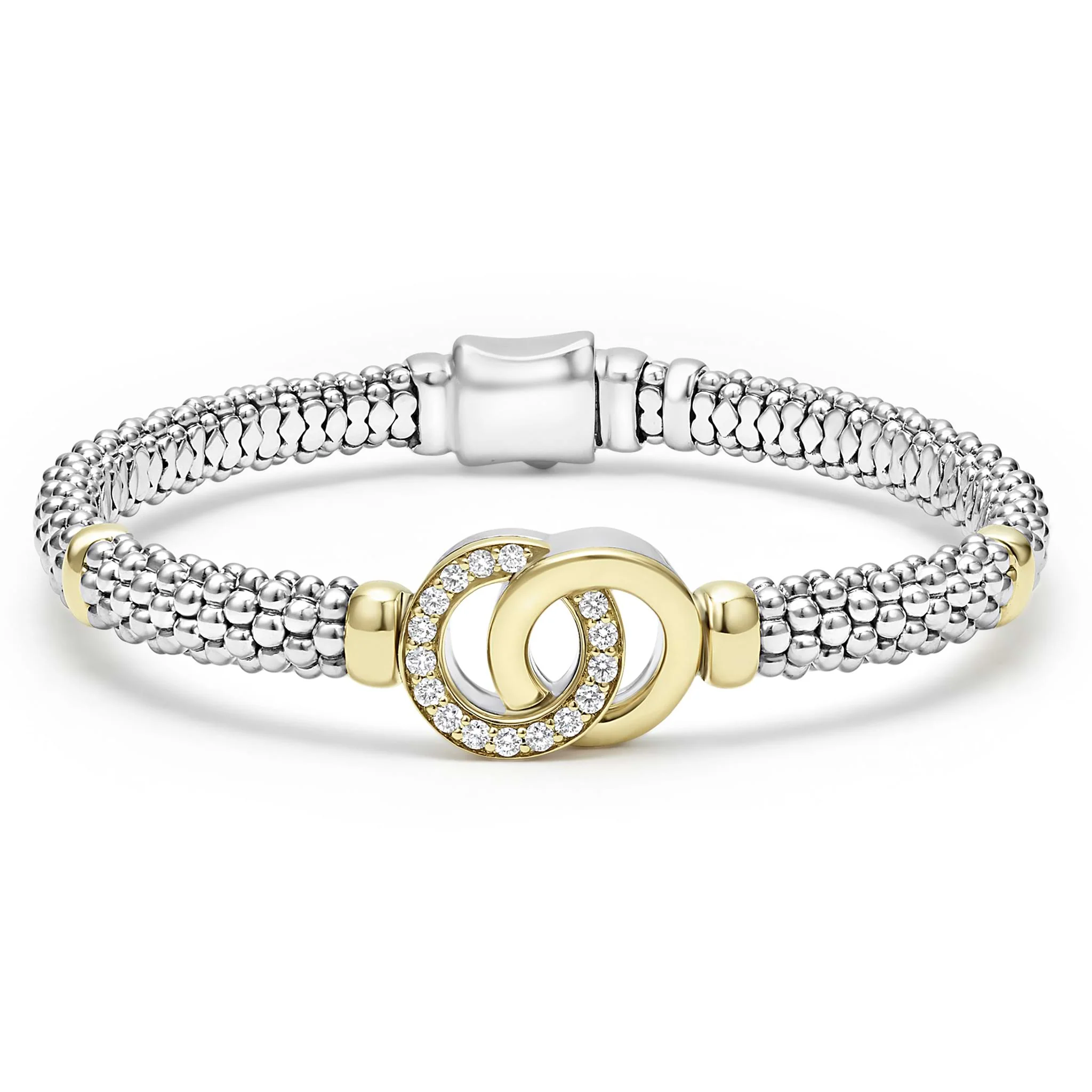 Smart Caviar Two-Tone Interlocking Diamond Smart Caviar Gift Set - Image 3