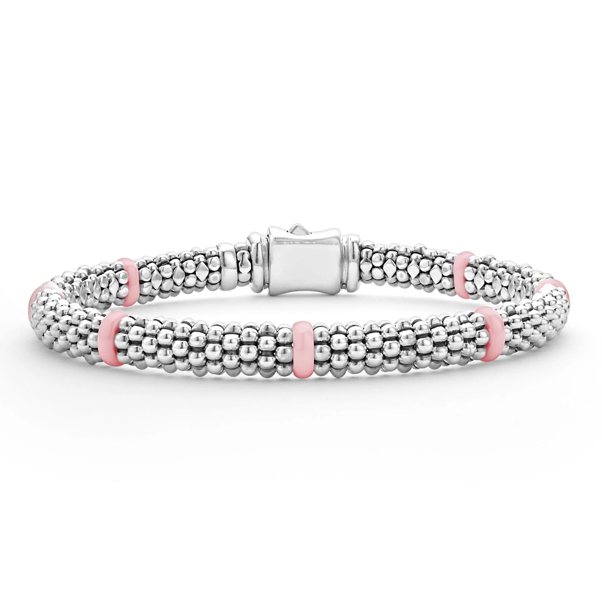 Smart Caviar Stainless Steel Smart Caviar & Pink Ceramic Bracelet Gift Set - Image 2