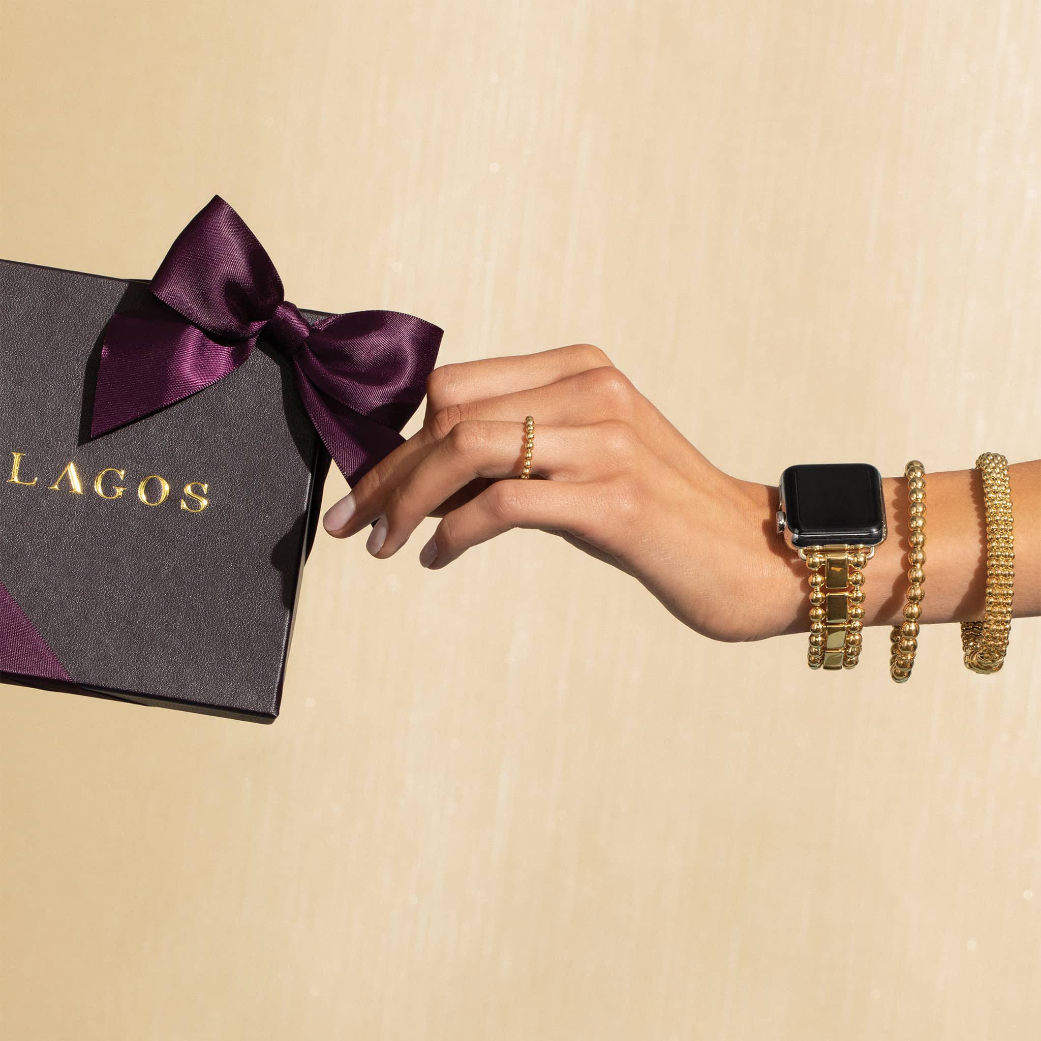 Smart Caviar 18K Gold Watch Bracelet-38-45mm - Image 7