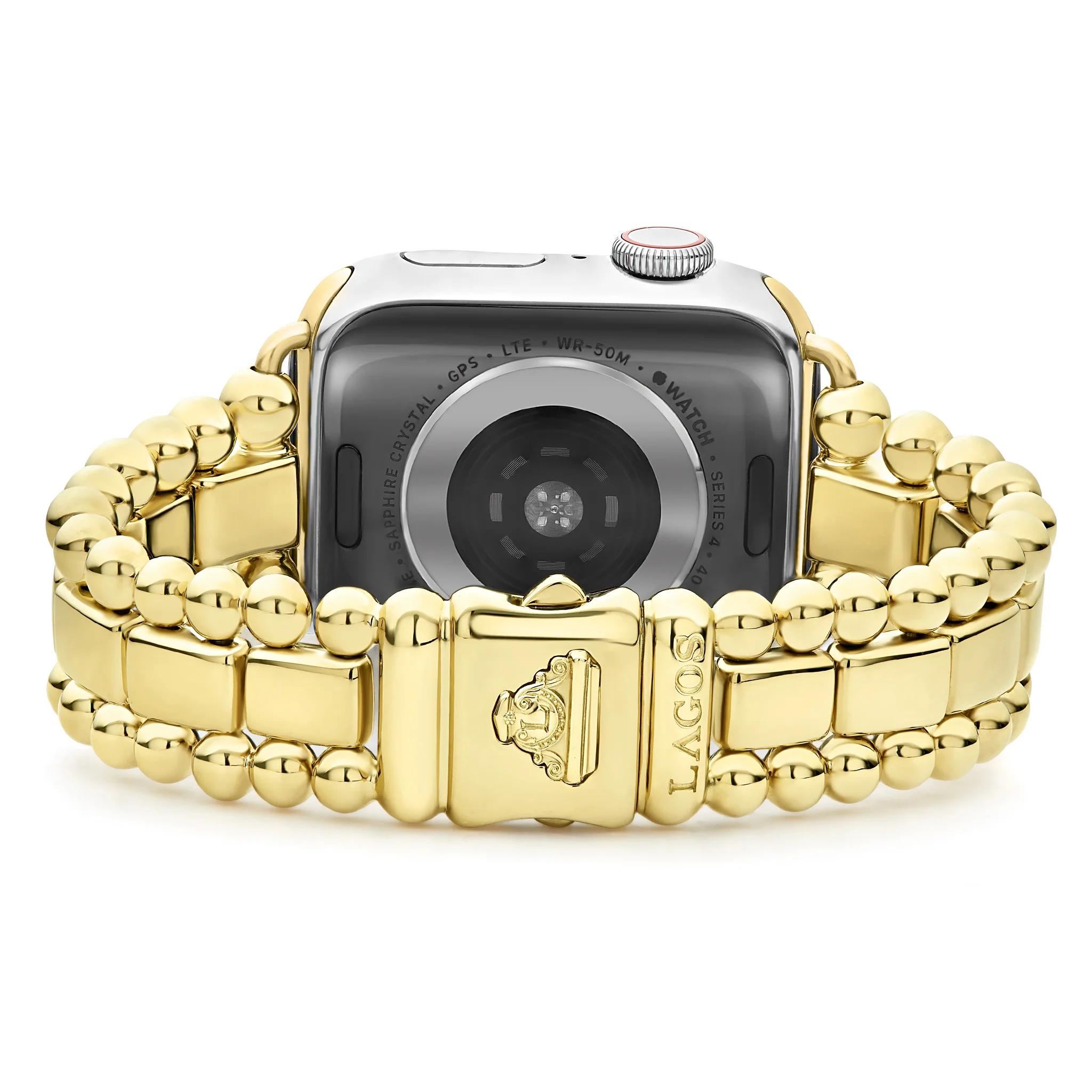 Smart Caviar 18K Gold Half Diamond Watch Bracelet-38-45mm - Image 4