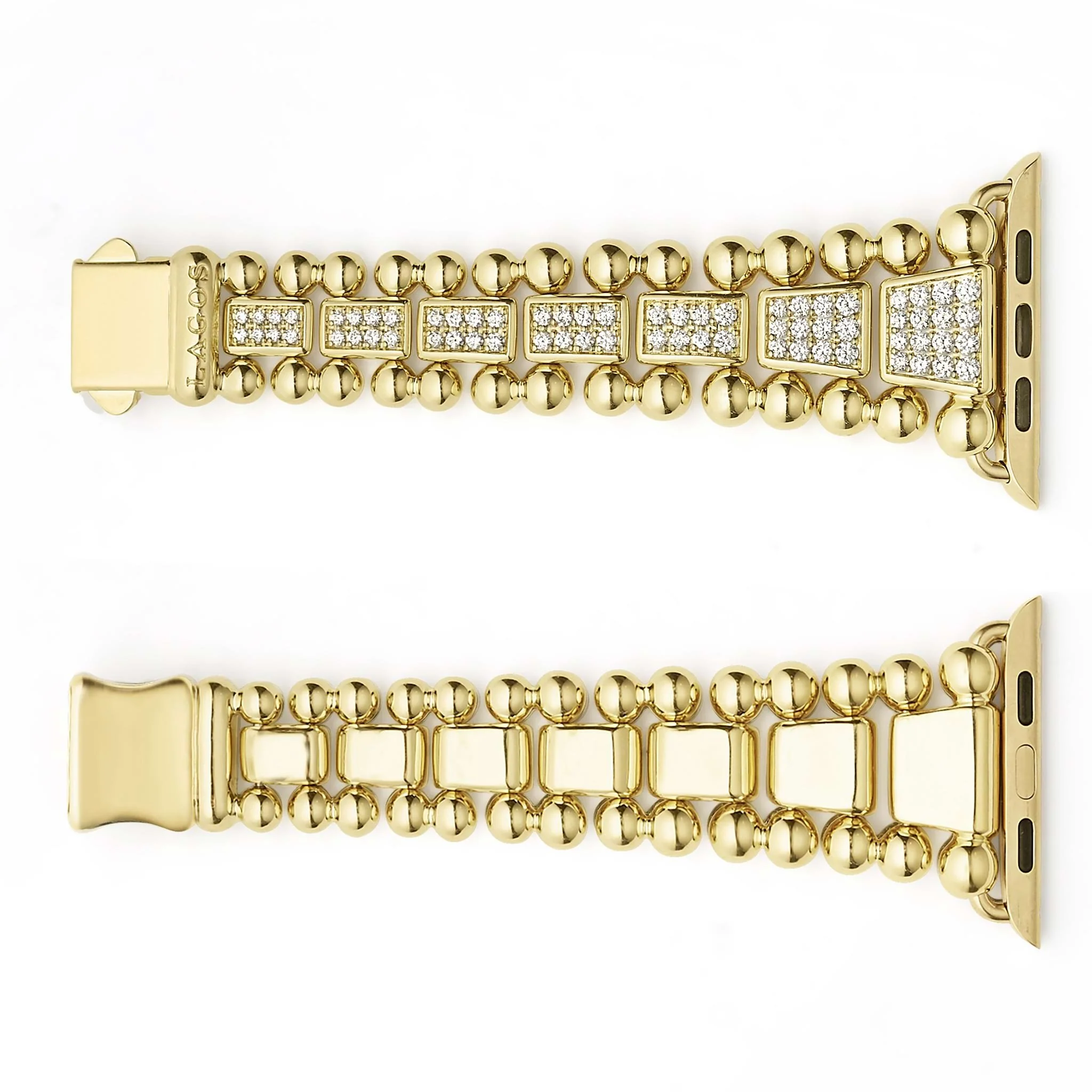 Smart Caviar 18K Gold Full Diamond Watch Bracelet-42-49mm - Image 3
