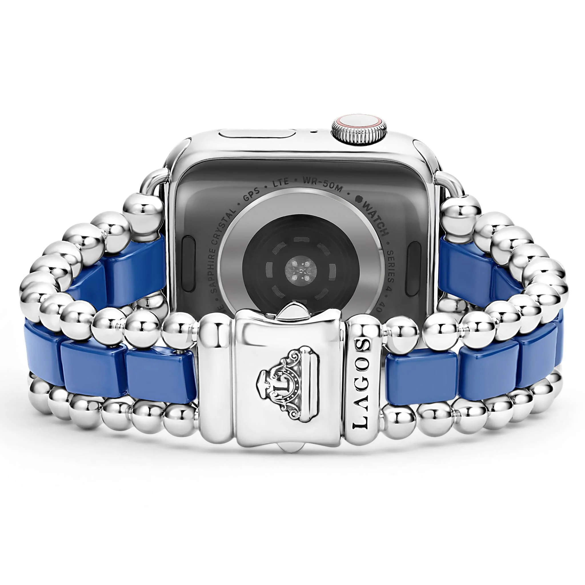 Smart Caviar Ultramarine Ceramic and Stainless Steel Watch Bracelet-38-45mm - Image 6