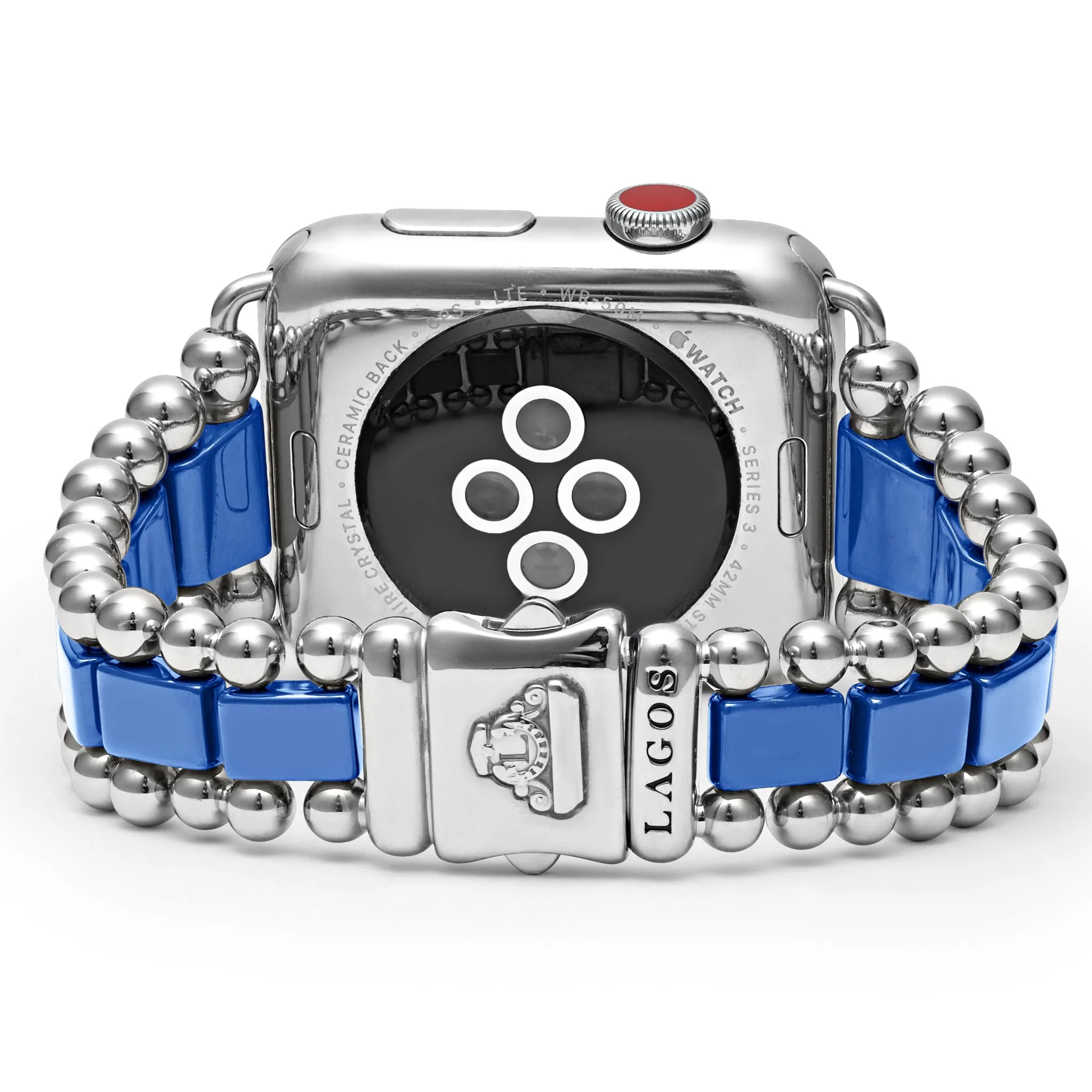 Smart Caviar Ultramarine Ceramic and Stainless Steel Watch Bracelet-42-49mm - Image 5