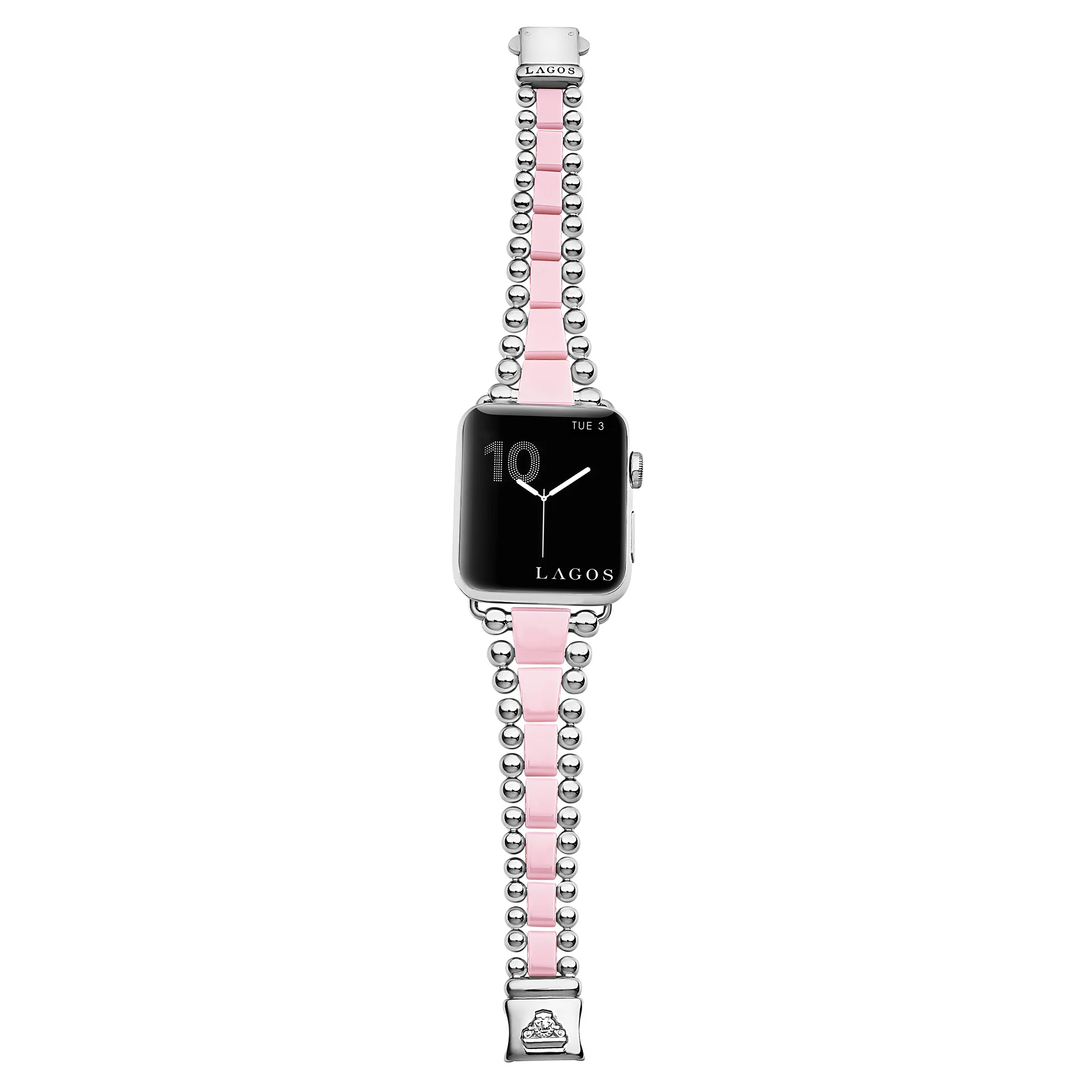 Smart Caviar Pink Ceramic and Stainless Steel Watch Bracelet-42-49mm - Image 6
