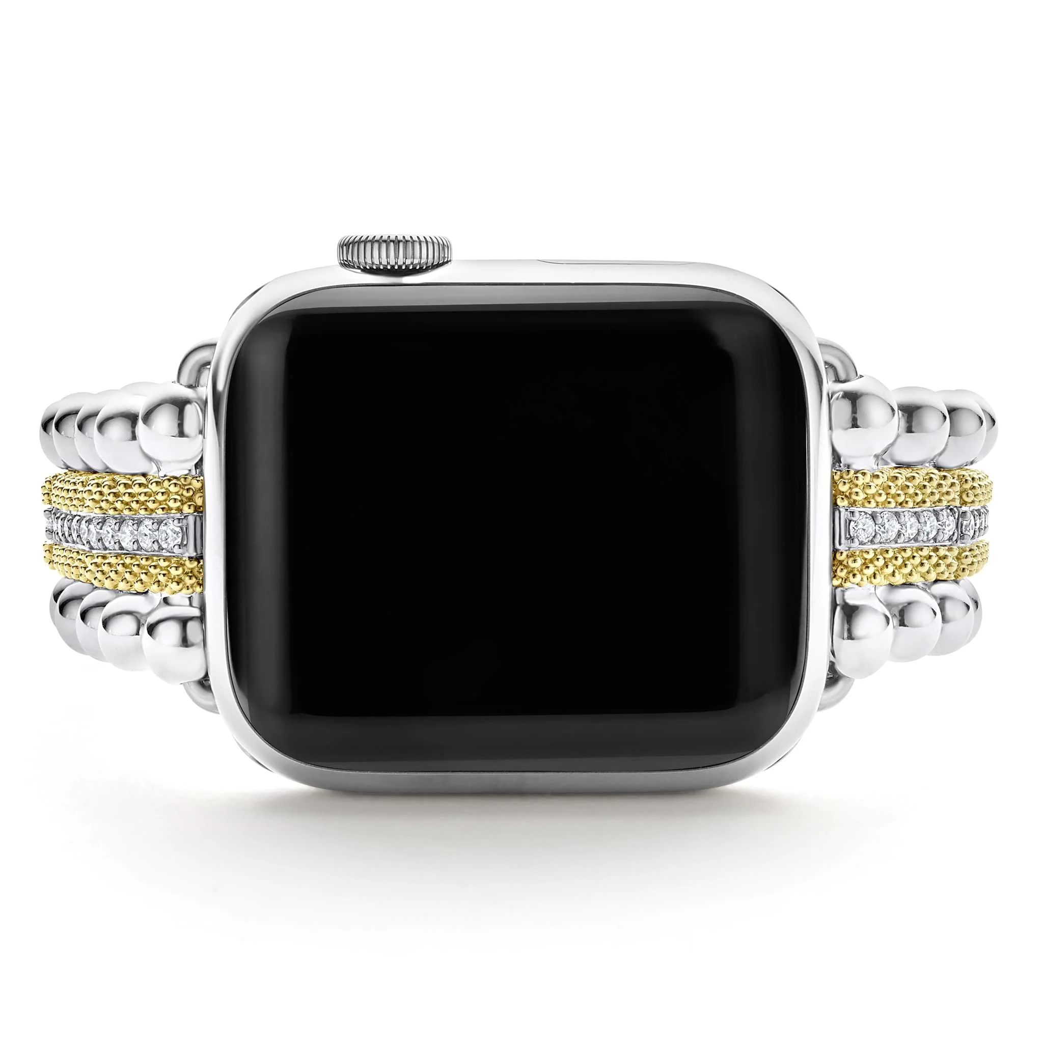 Smart Caviar 18K Gold and Diamond Caviar Beaded Watch Bracelet-38-45mm - Image 5