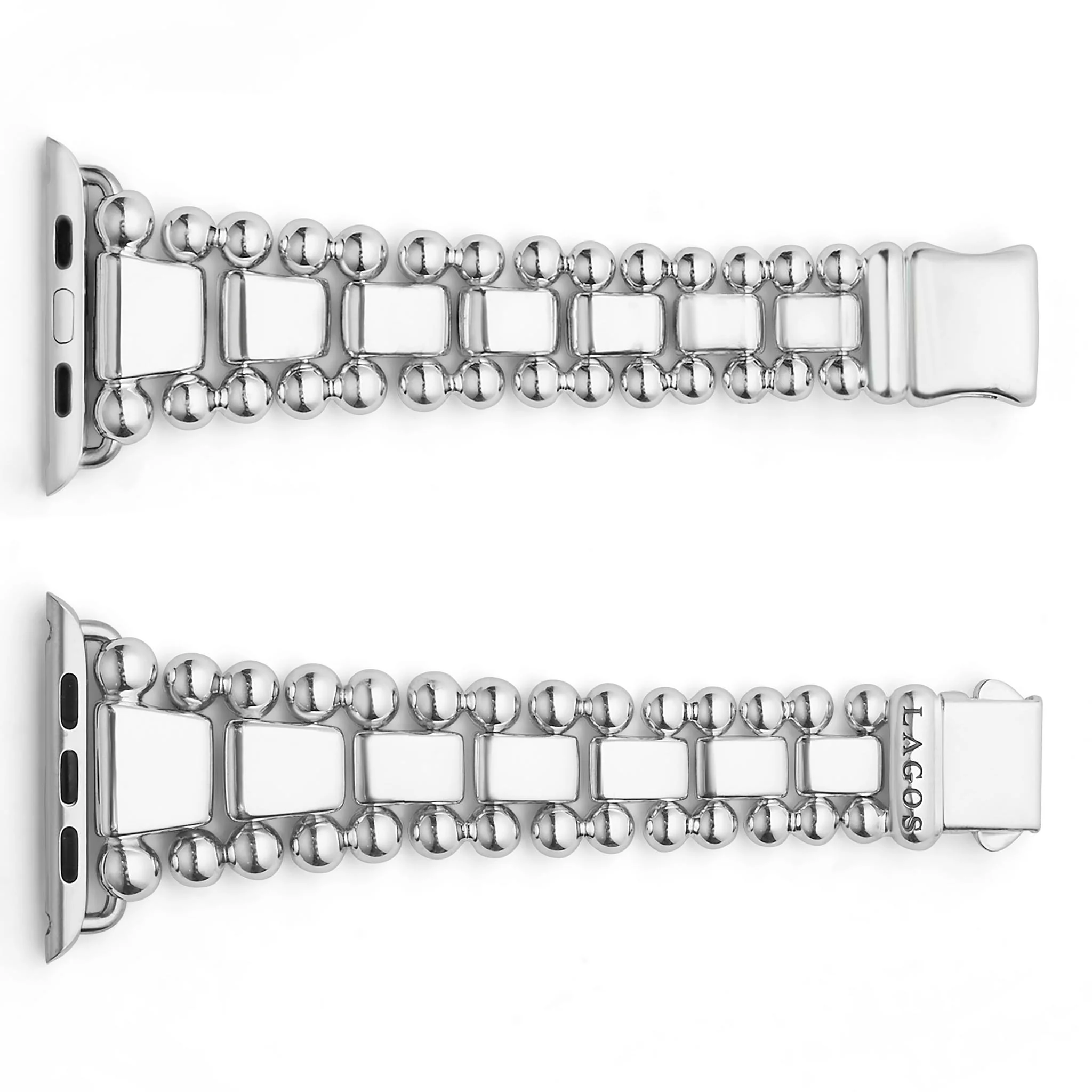 Smart Caviar Sterling Silver Watch Bracelet-42-49mm - Image 3