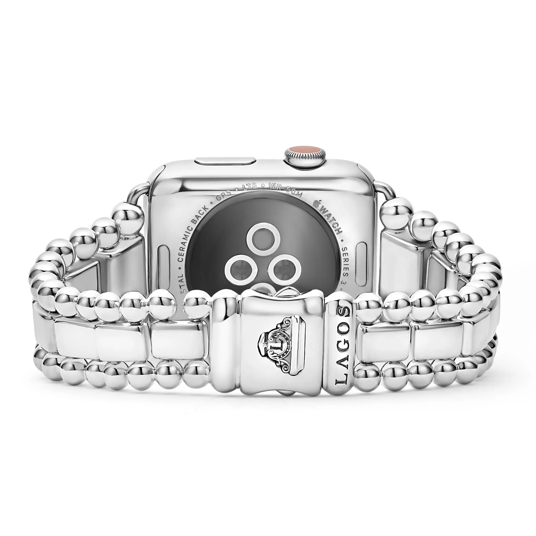 Smart Caviar Sterling Silver Watch Bracelet-42-49mm - Image 4