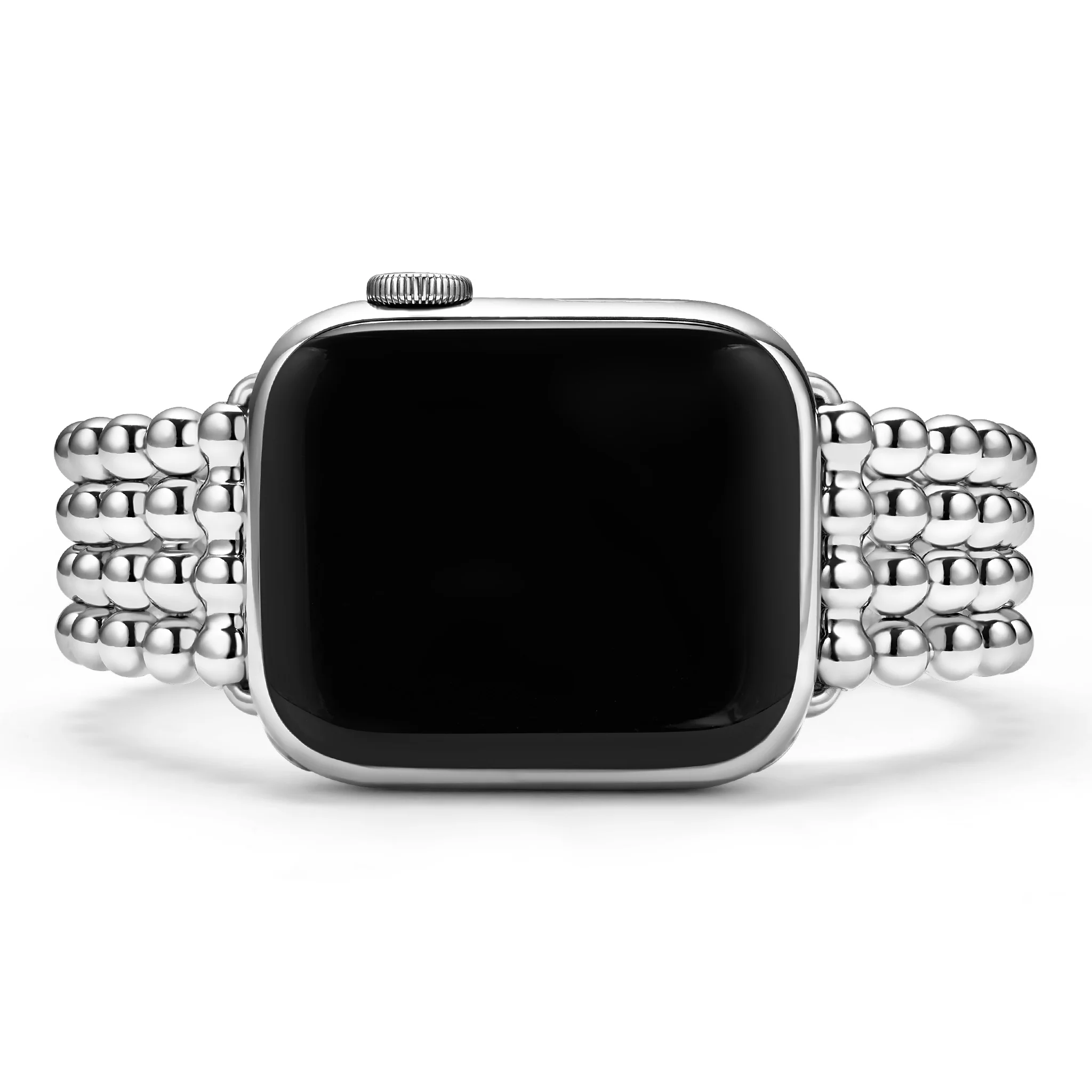 Smart Caviar Stainless Steel Infinite Caviar Beaded Watch Bracelet - 38-45mm - Image 4