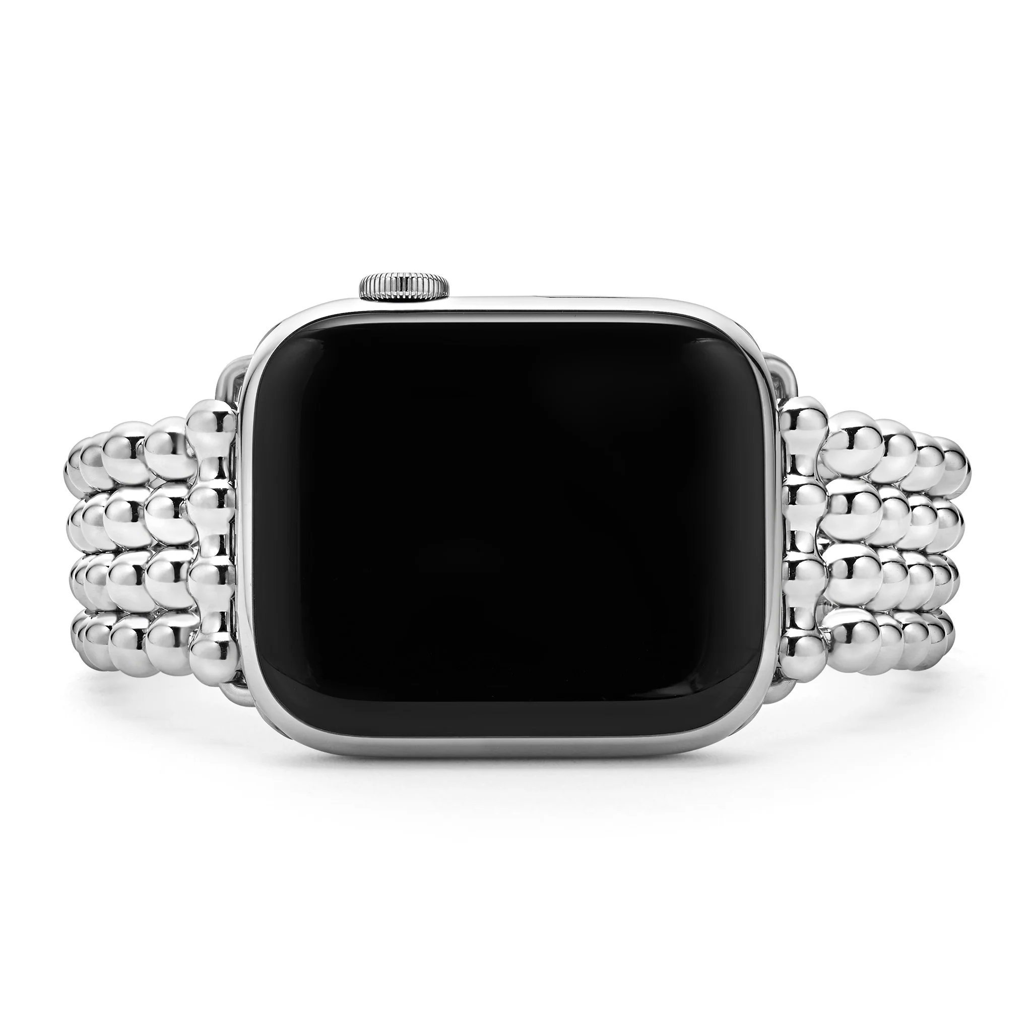 Smart Caviar Stainless Steel Infinite Caviar Beaded Watch Bracelet - 42mm-49mm - Image 3