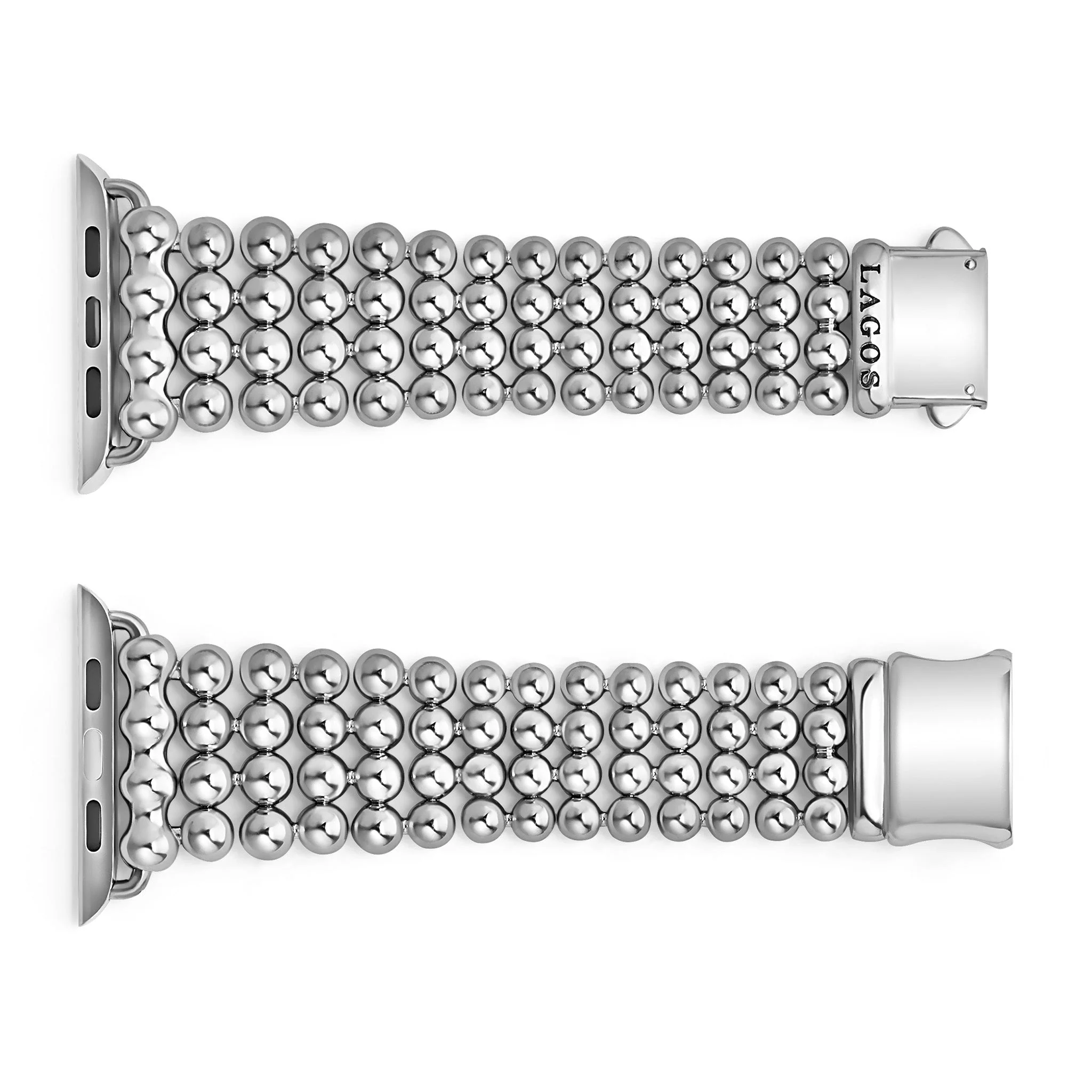Smart Caviar Stainless Steel Infinite Caviar Beaded Watch Bracelet - 42mm-49mm - Image 5