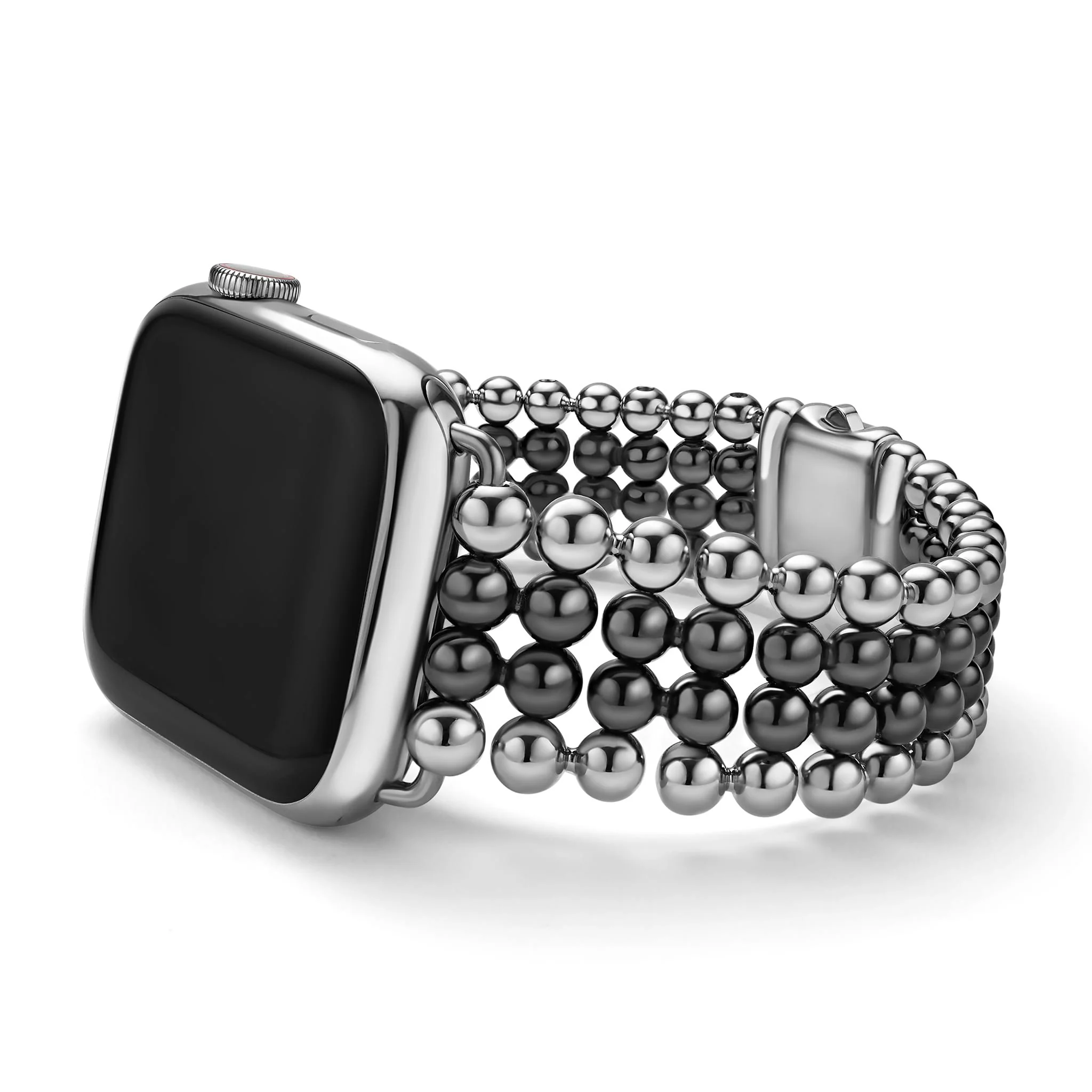 Smart Caviar Black Ceramic and Stainless Steel Infinite Watch Bracelet-38-45mm
