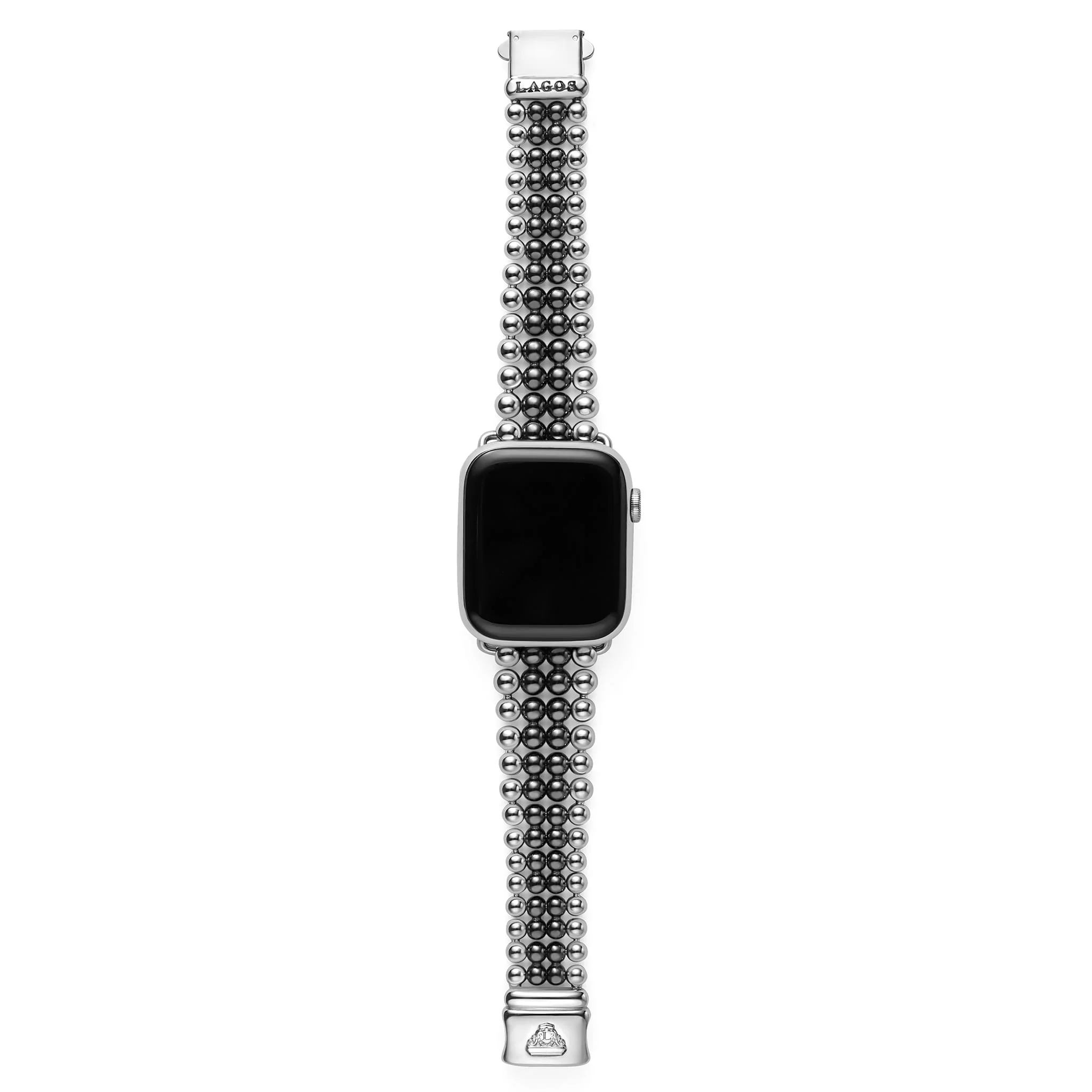 Smart Caviar Black Ceramic and Stainless Steel Infinite Watch Bracelet-38-45mm - Image 3