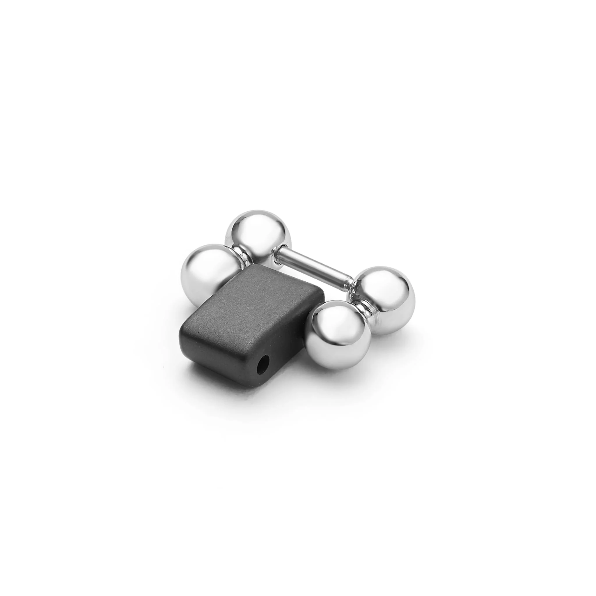 Smart Caviar Matte Black Ceramic and Stainless Steel Link - Image 2