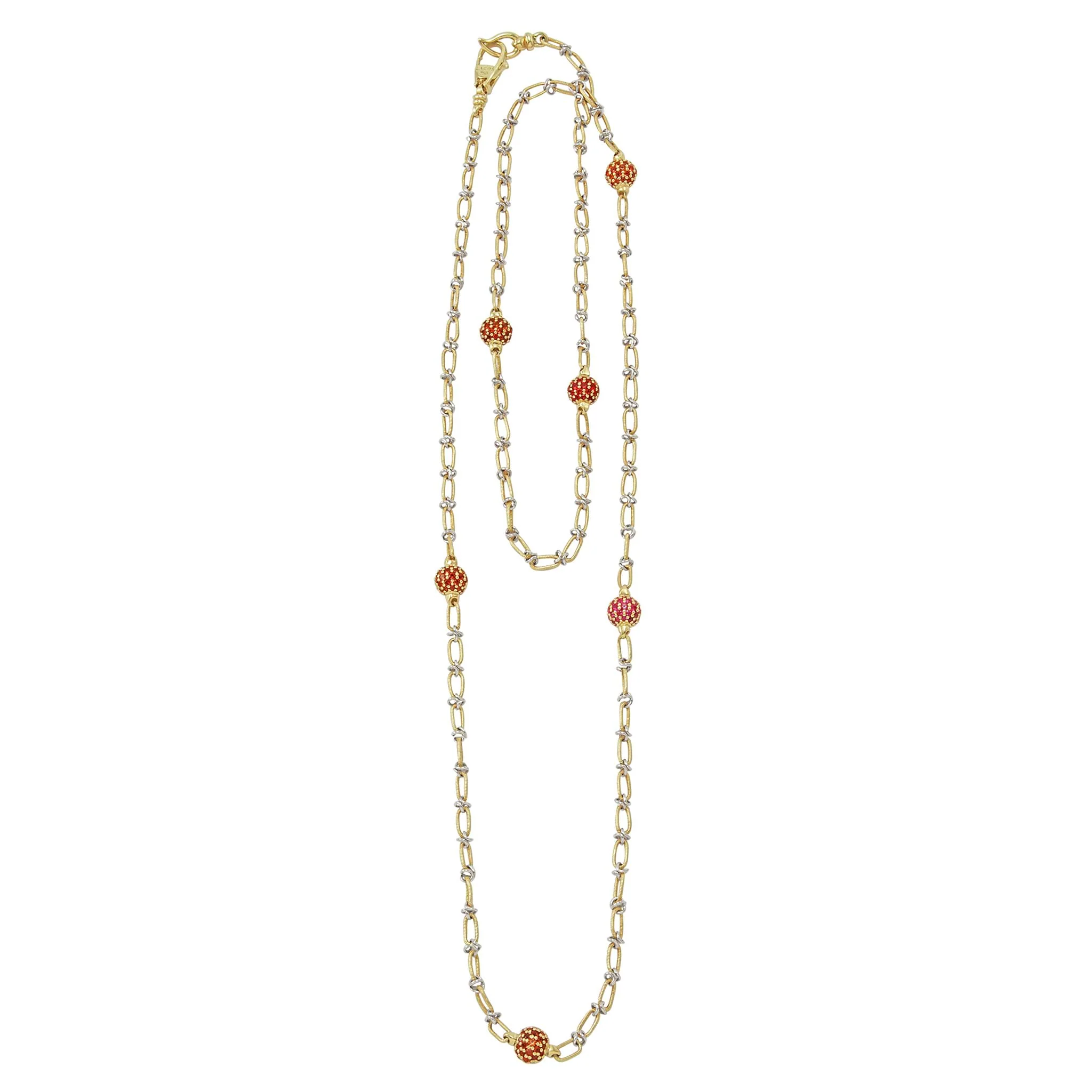 Studio 18K Gold Yellow Sapphire Long Necklace