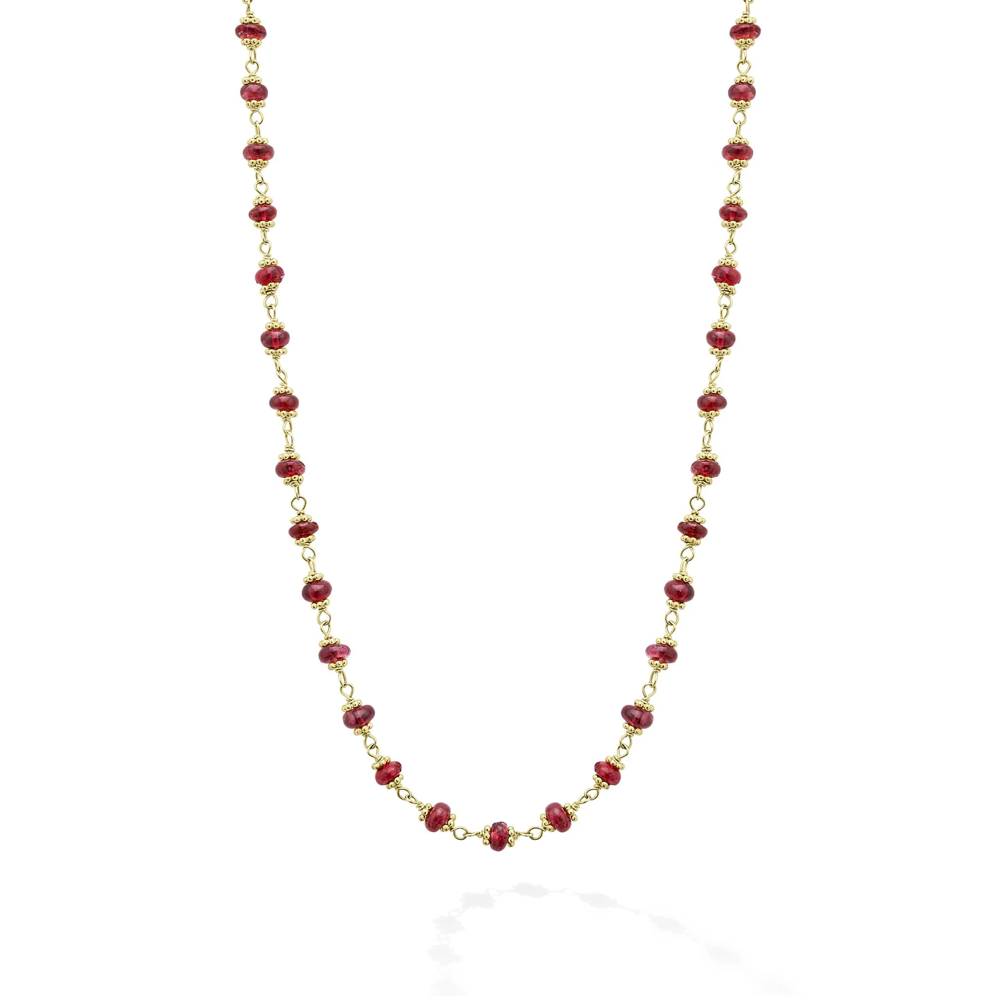 Studio 18K Gold Ruby Necklace