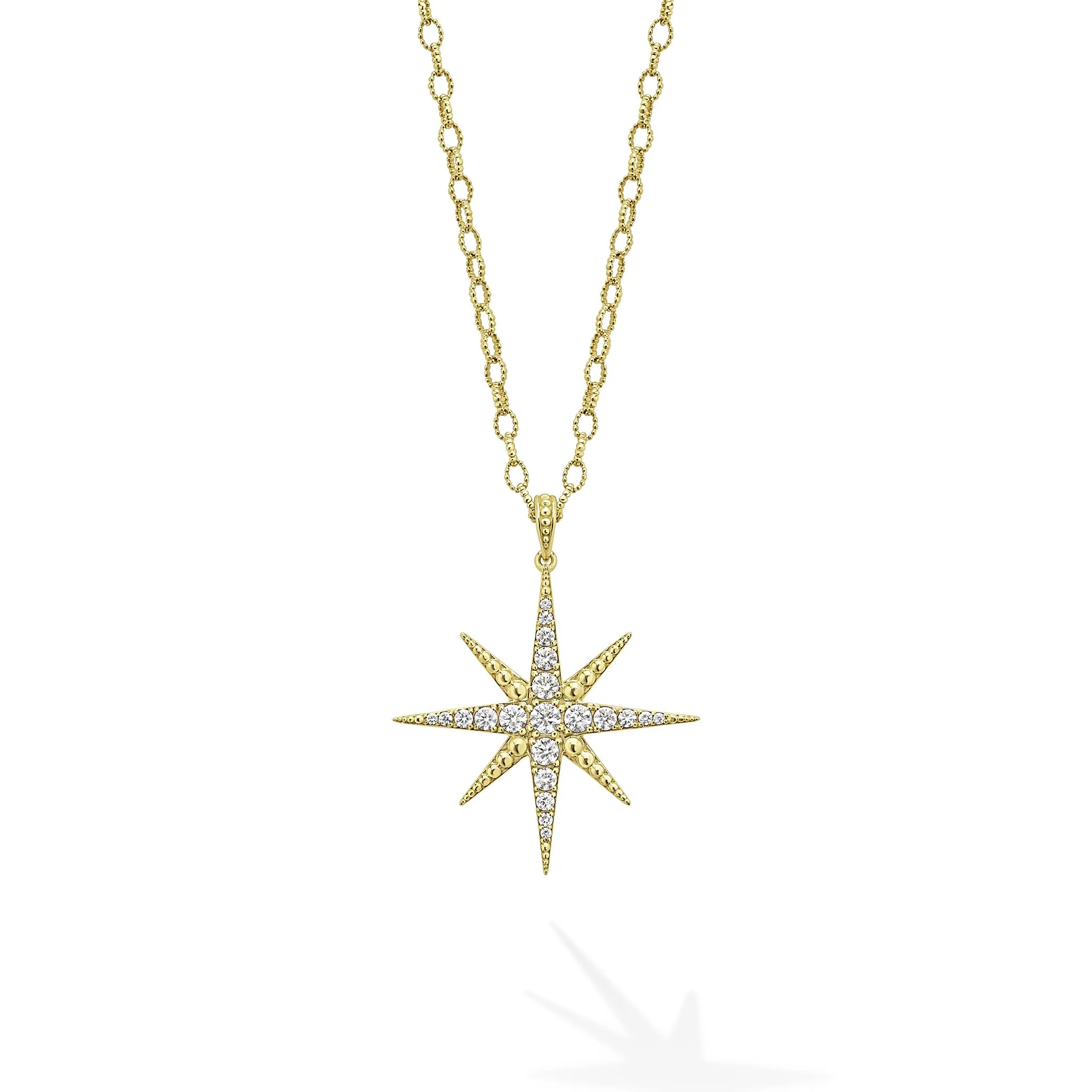 Studio 18K North Star Diamond Pendant Necklace