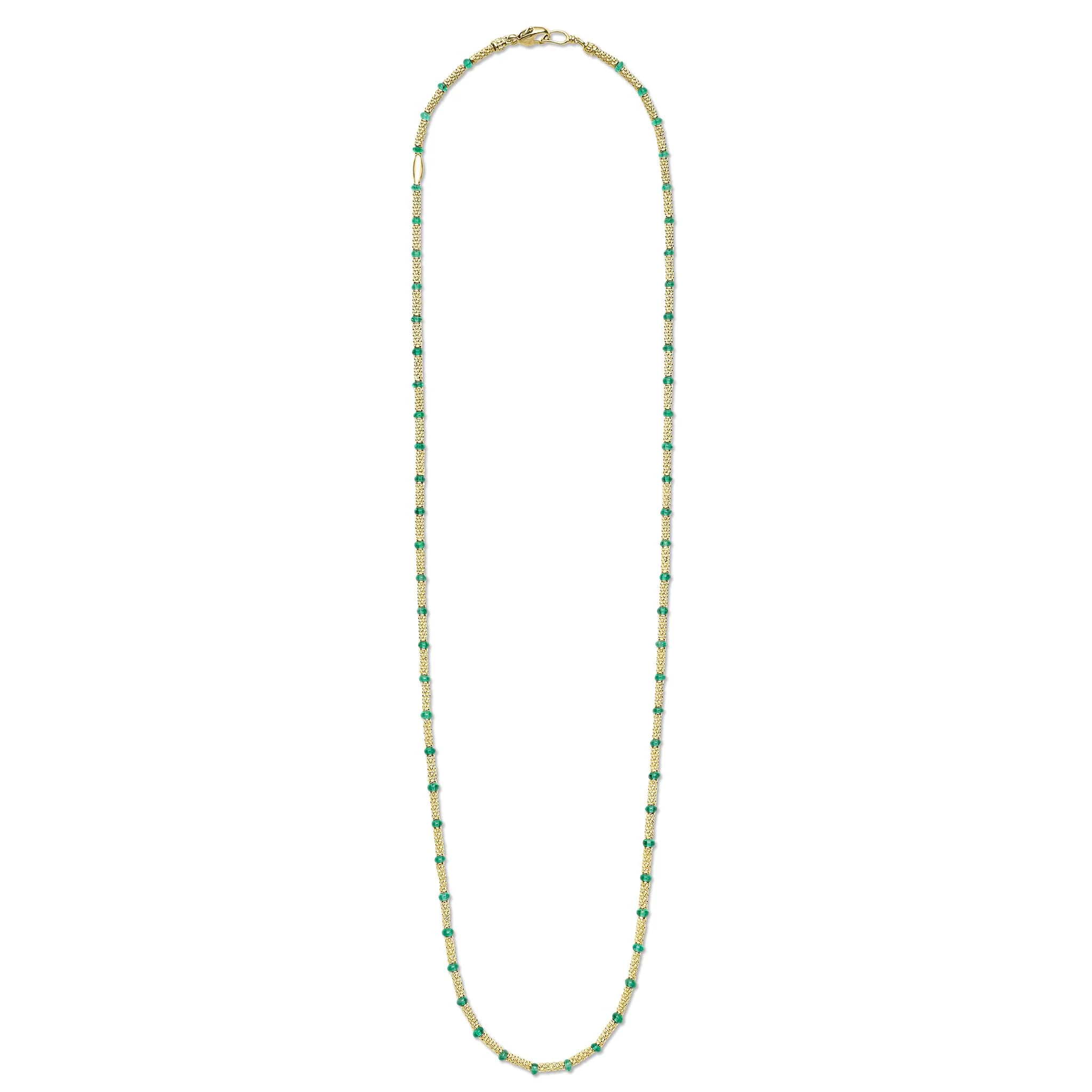Studio 18K Gold and Emerald Necklace - Image 2
