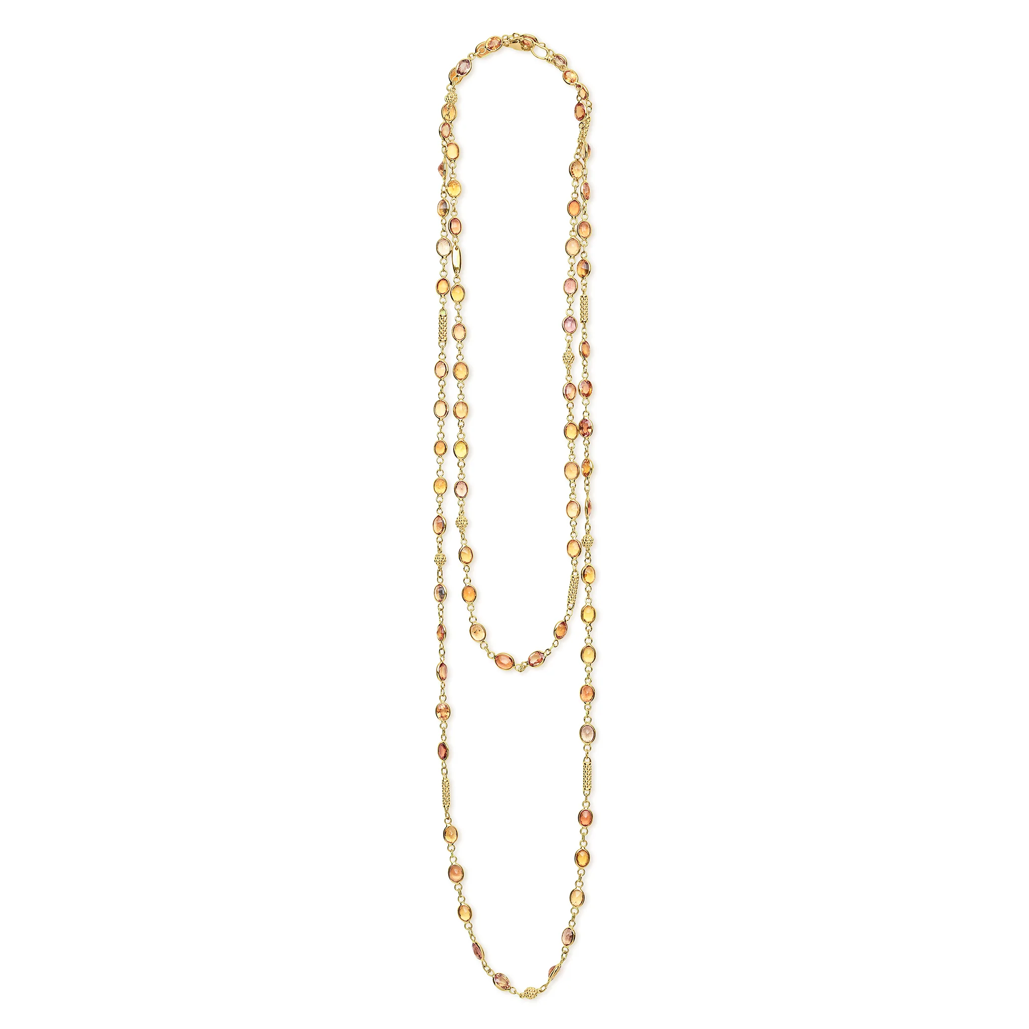 Studio 18K Orange Sapphire Necklace - Image 2