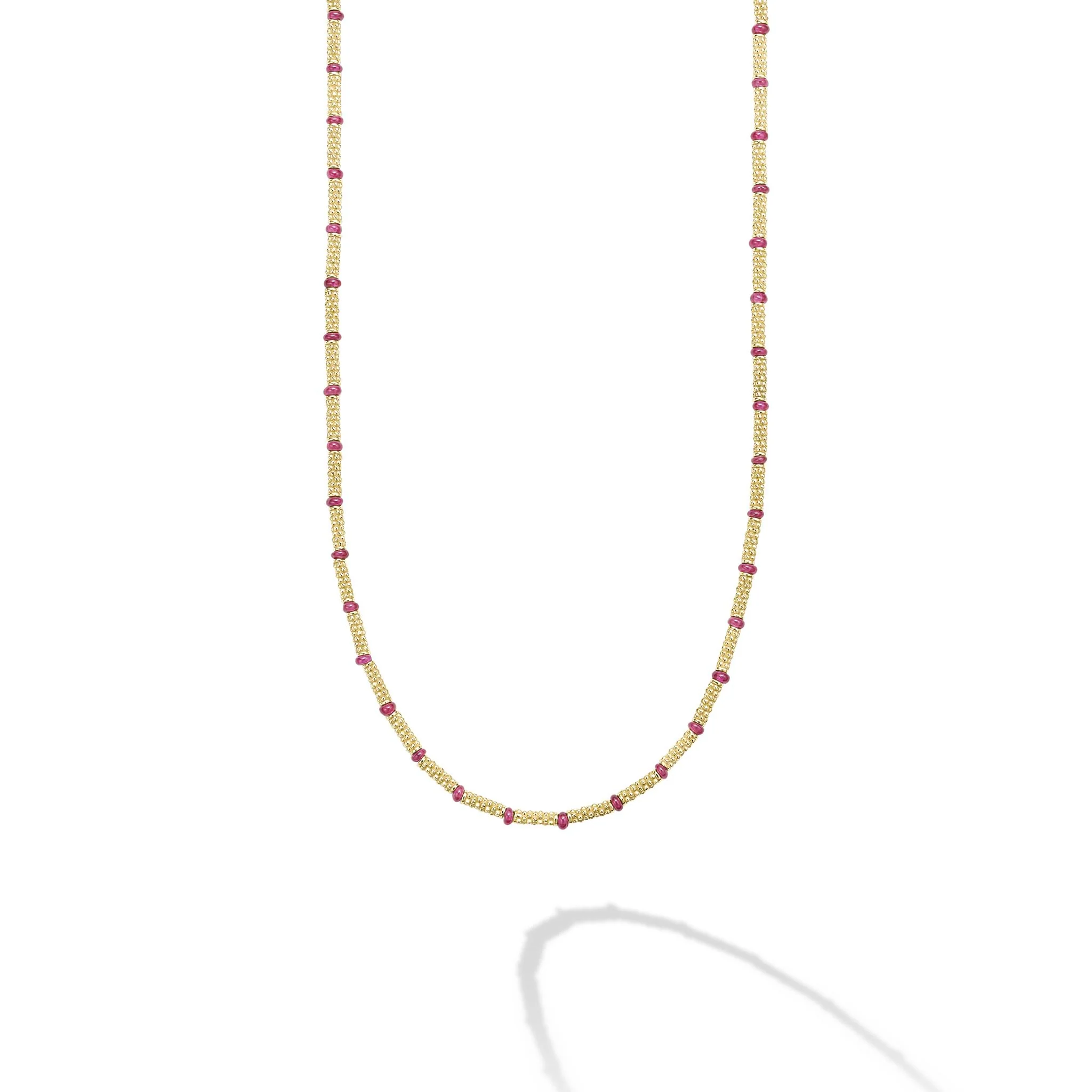 Studio 18K Gold and Ruby Necklace