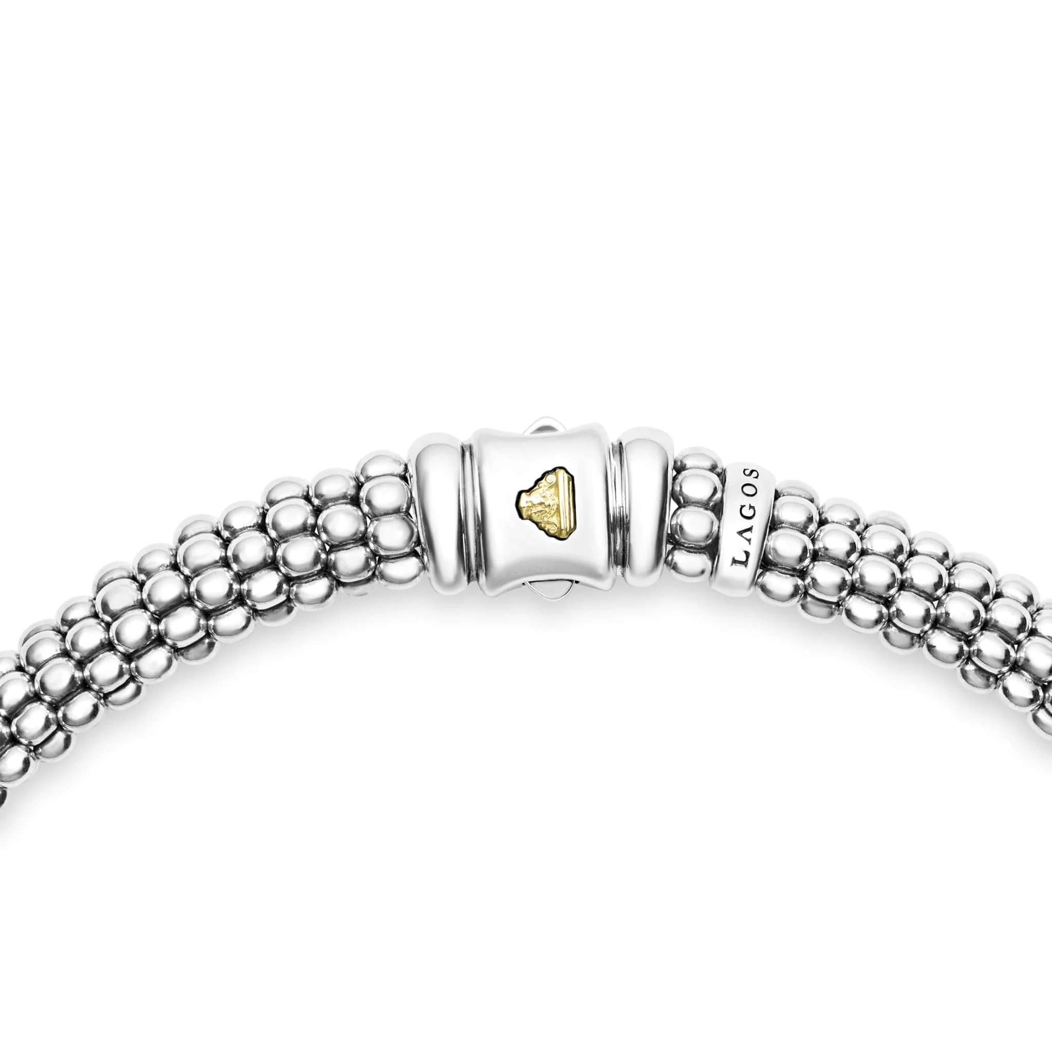 White Caviar White Single Station Diamond Caviar Necklace - Image 5