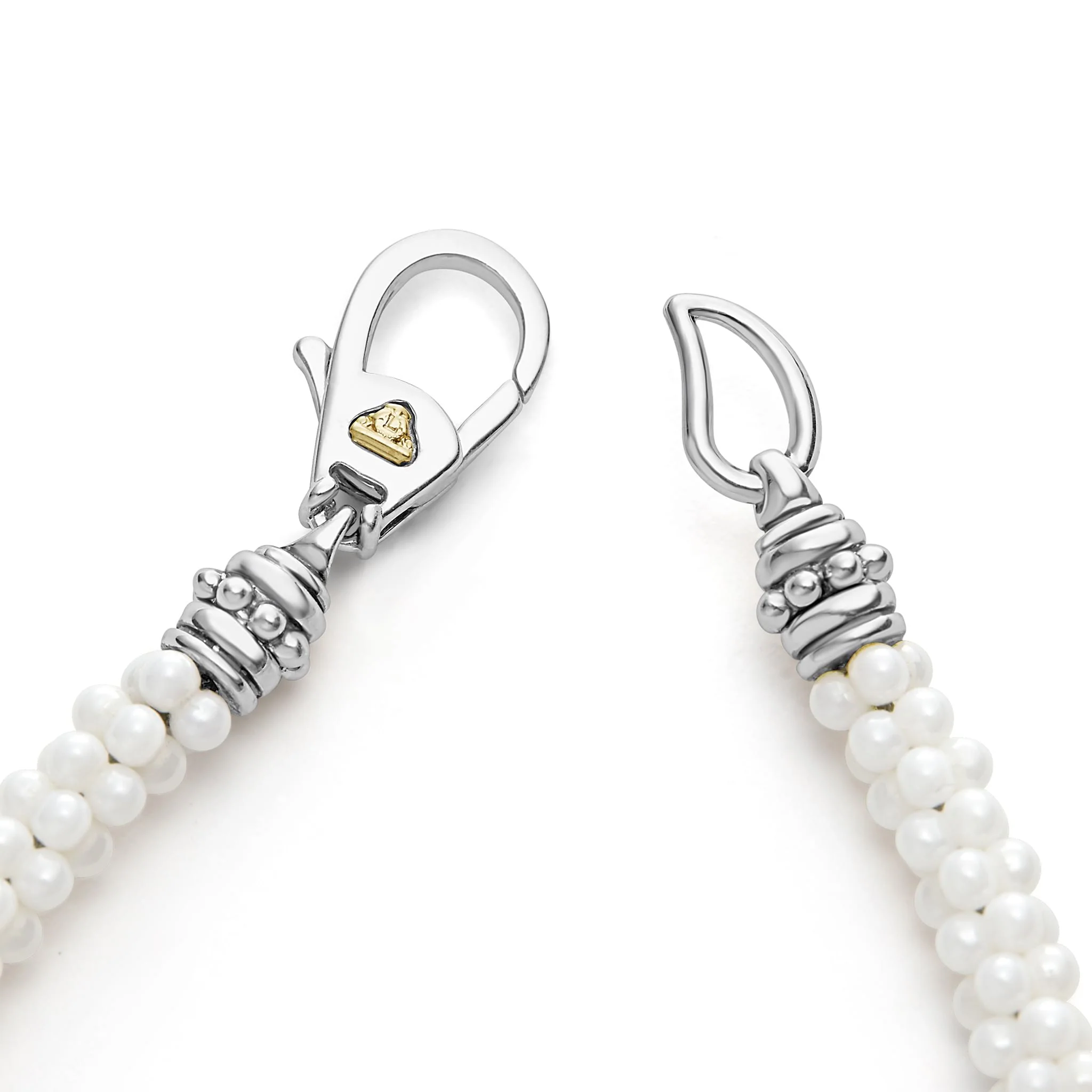 White Caviar White Five Silver Station Ceramic Bracelet | 5mm - Image 4